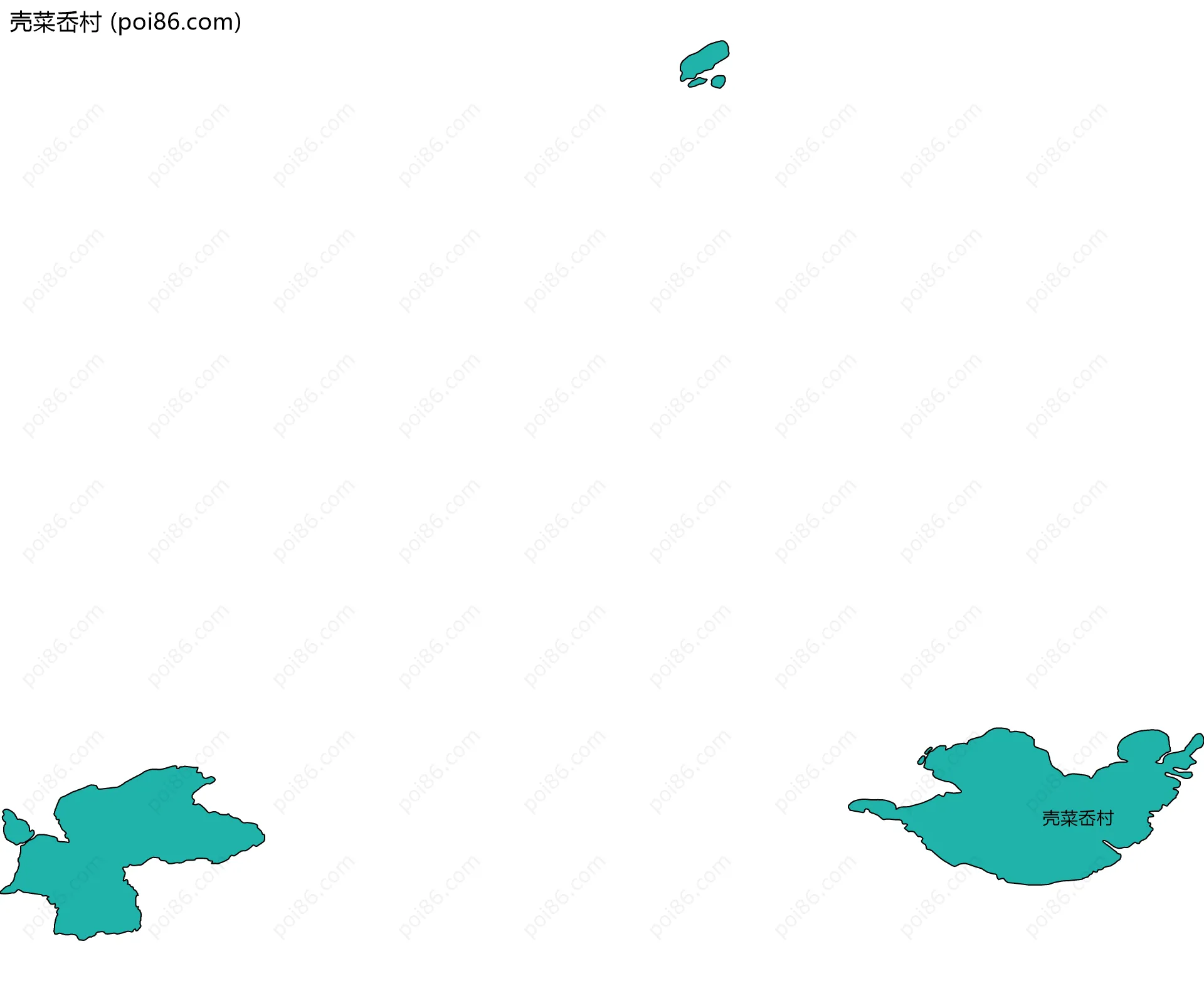 壳菜岙村边界地图