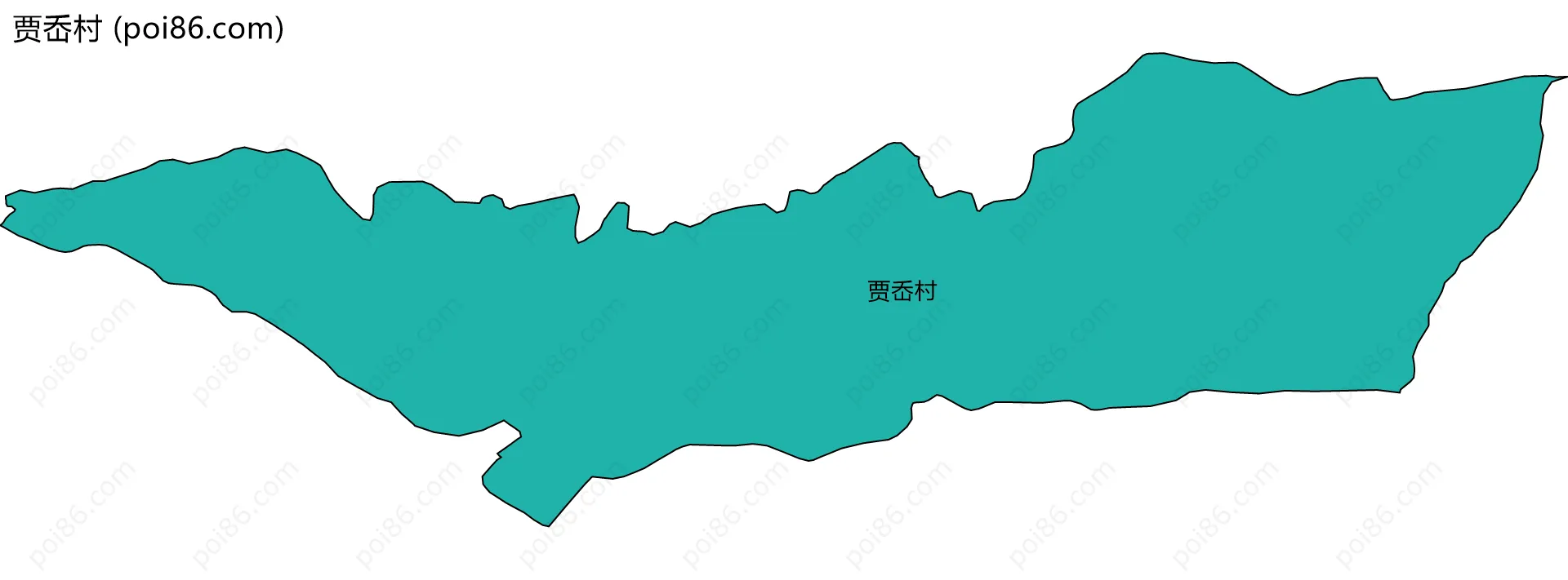 贾岙村边界地图