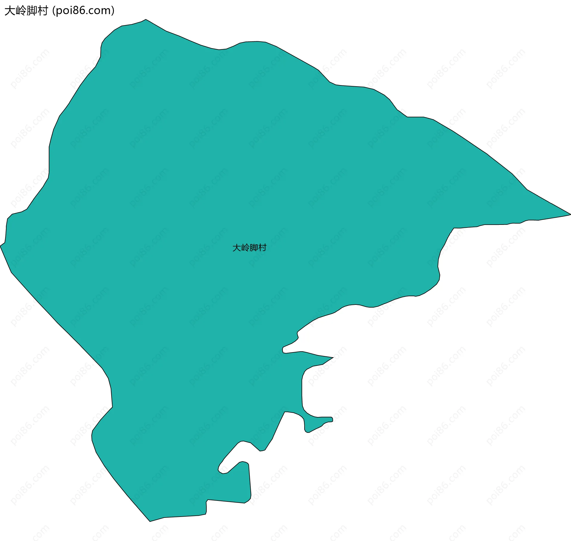 大岭脚村边界地图