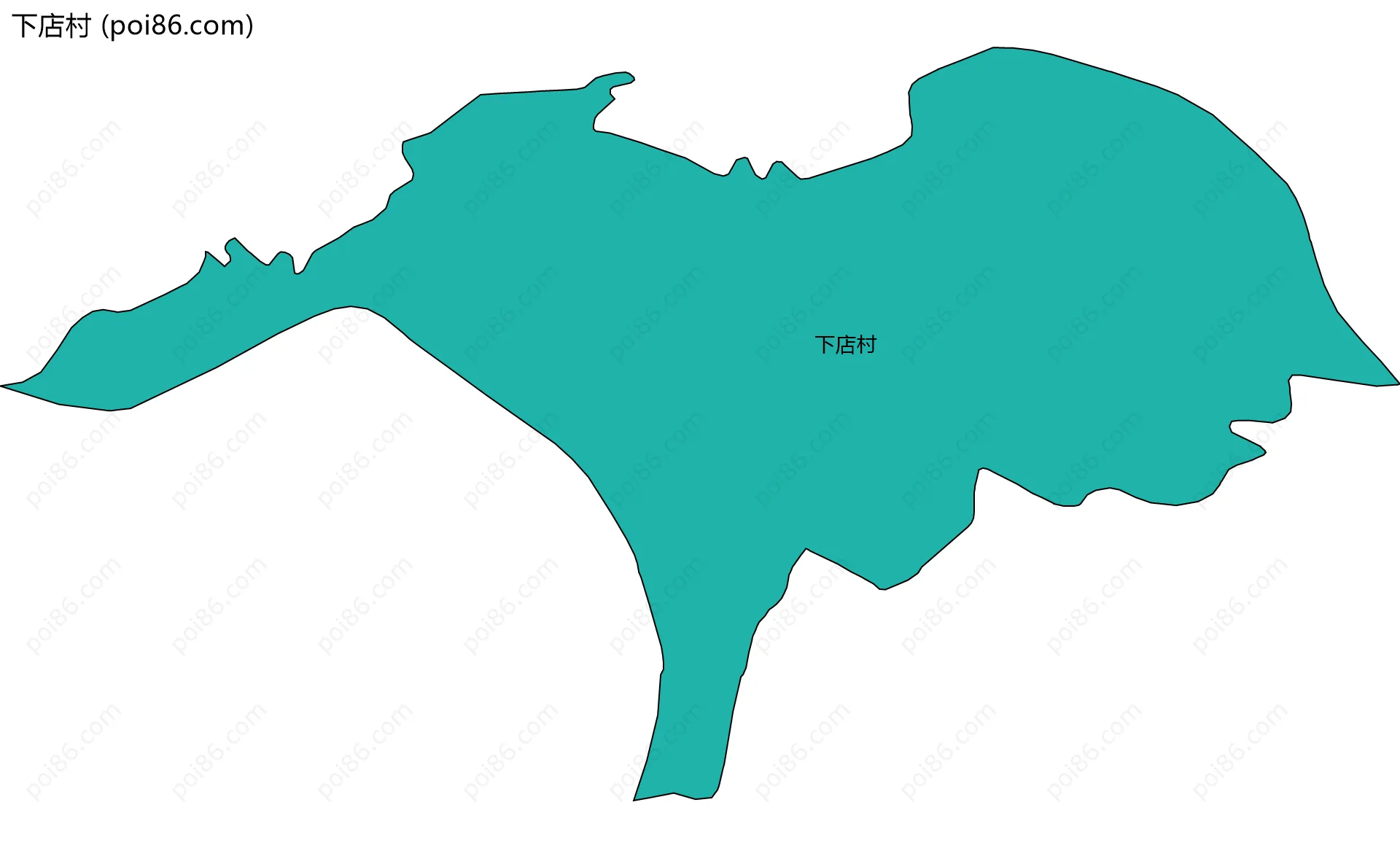 下店村边界地图