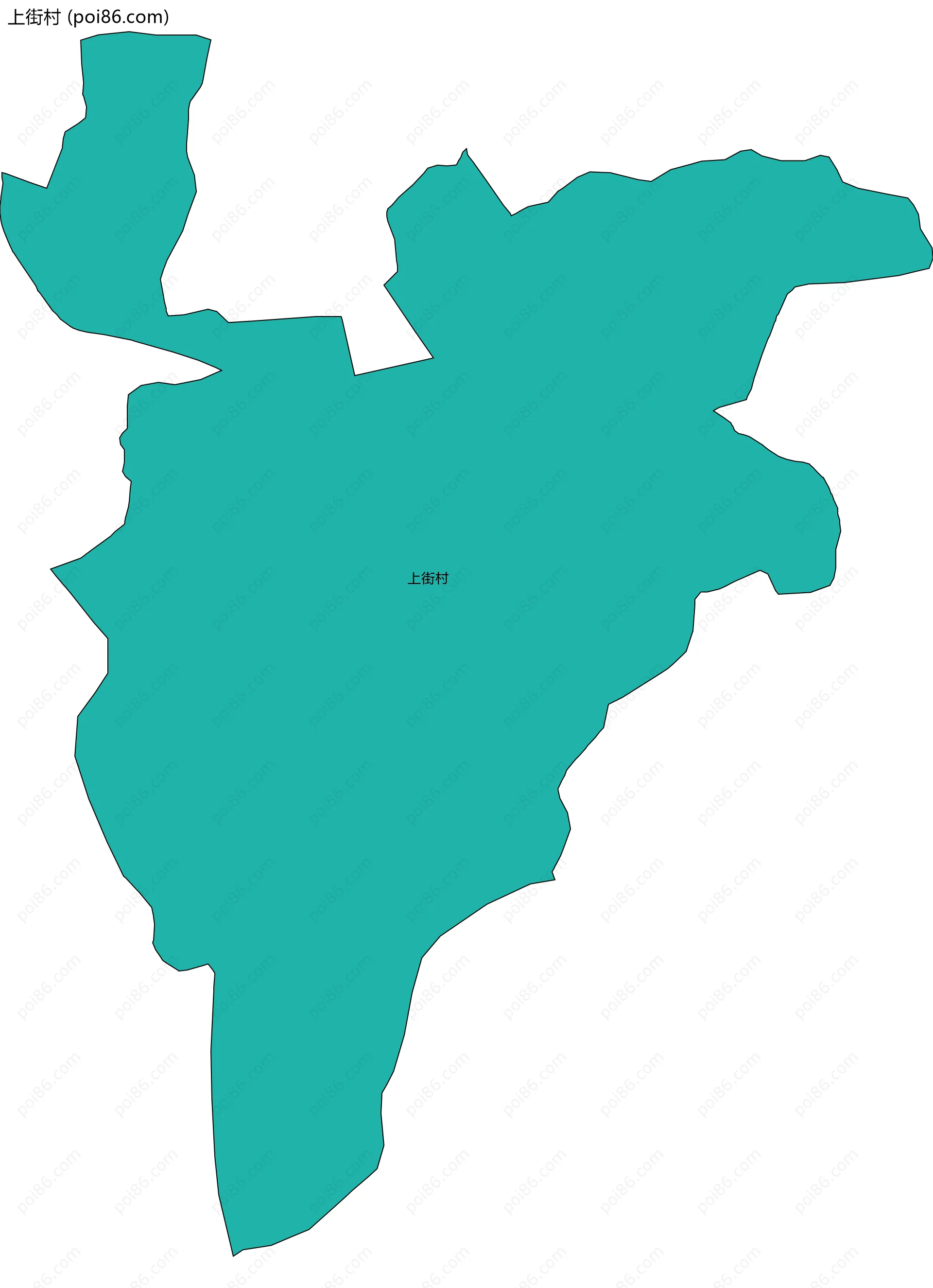 上街村边界地图