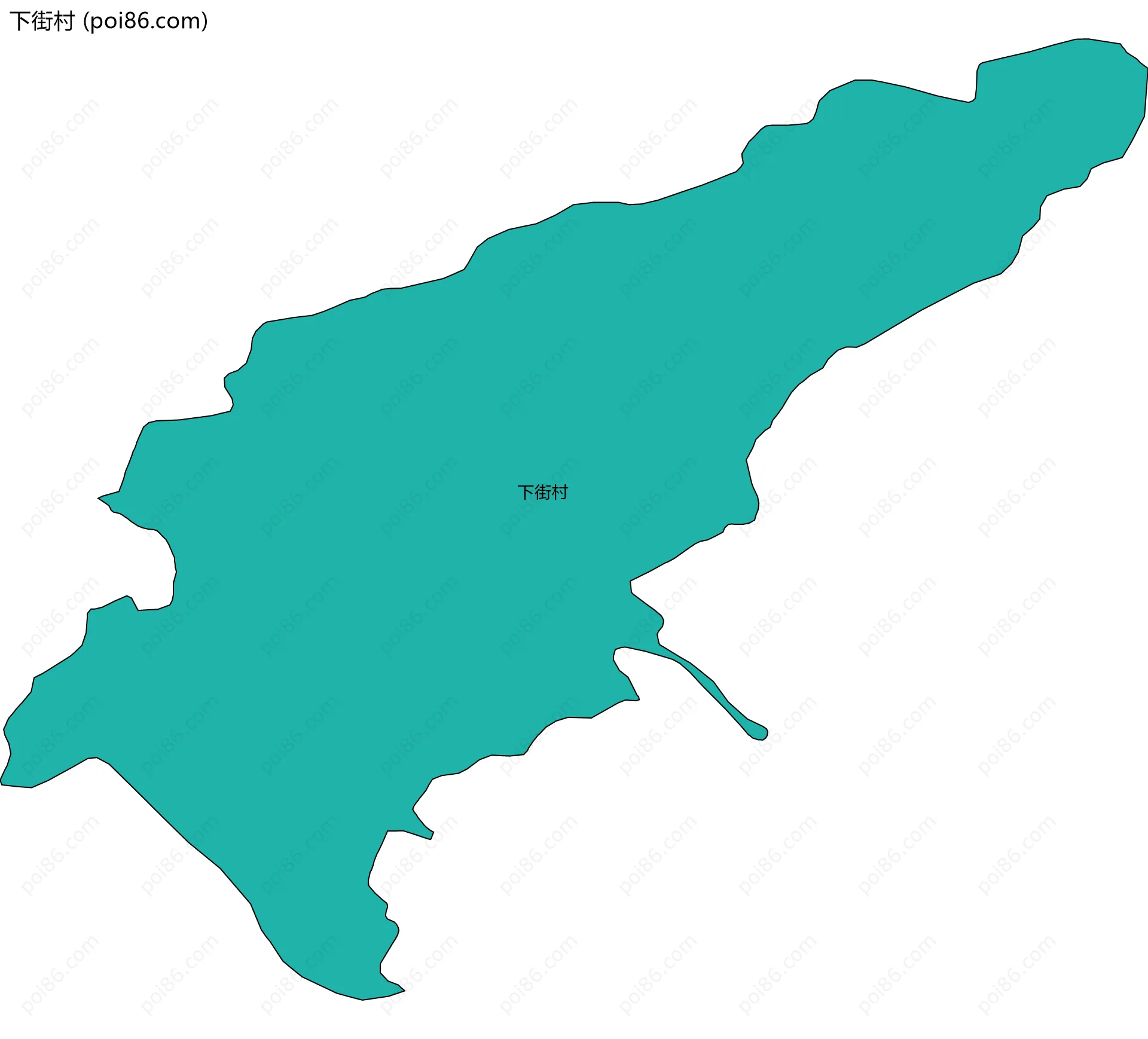 下街村边界地图