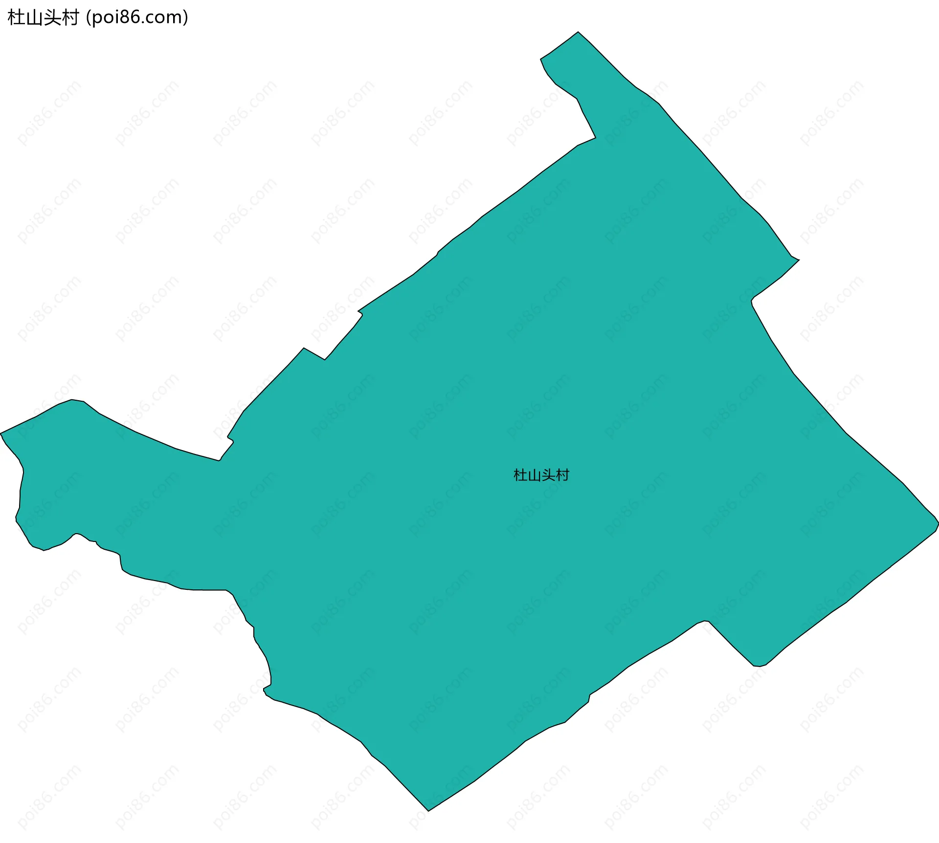 杜山头村边界地图