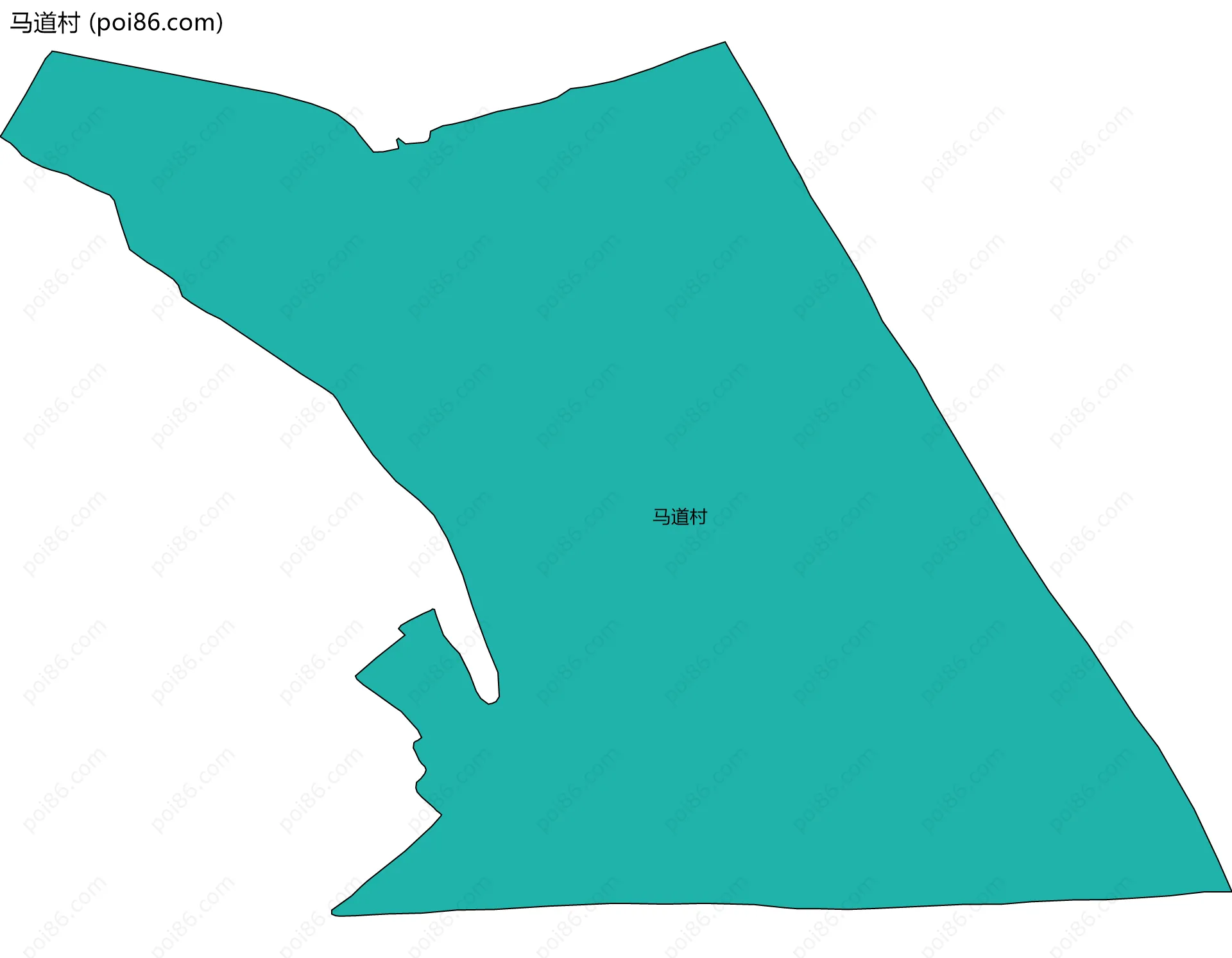 马道村边界地图