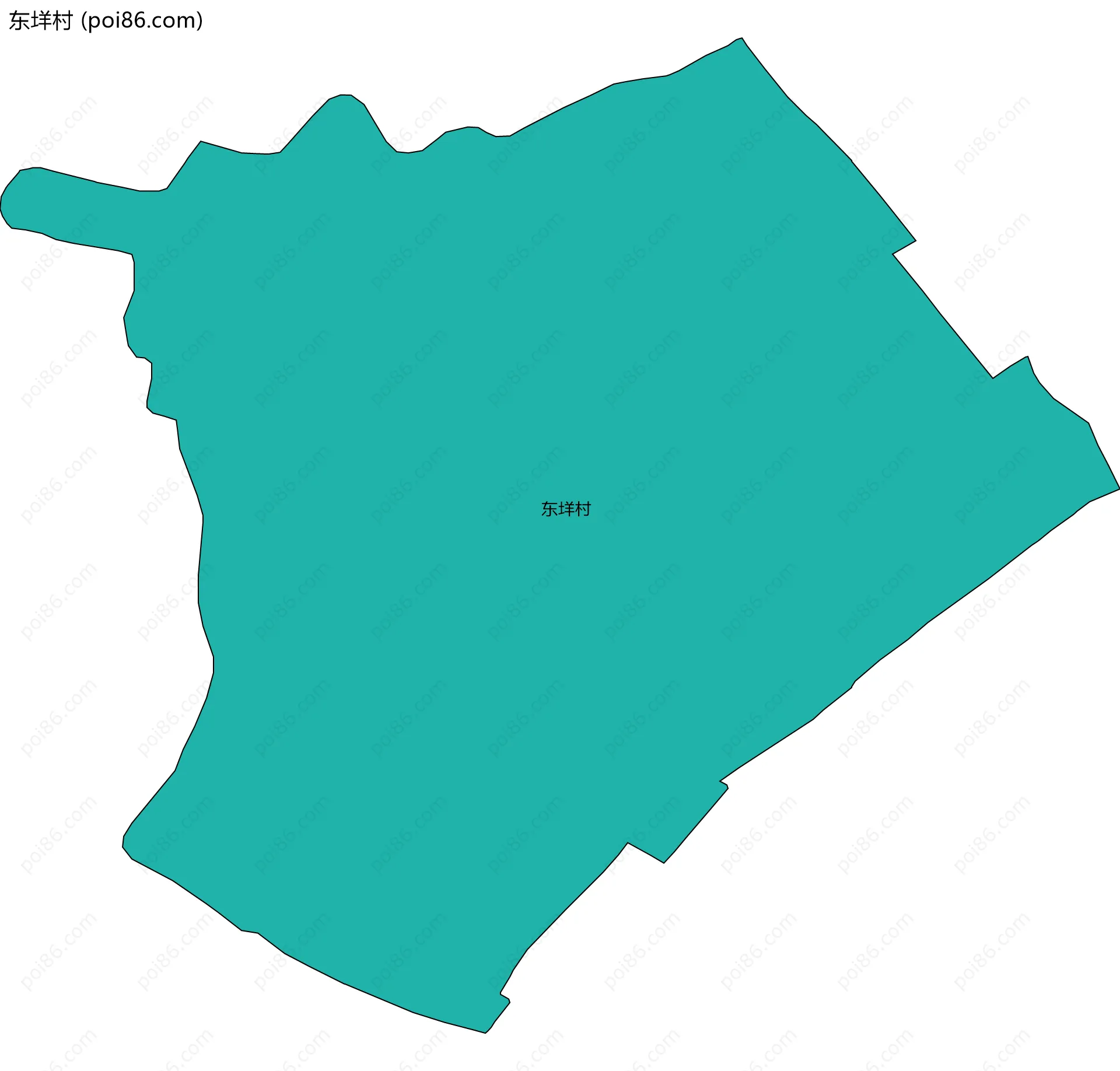 东垟村边界地图