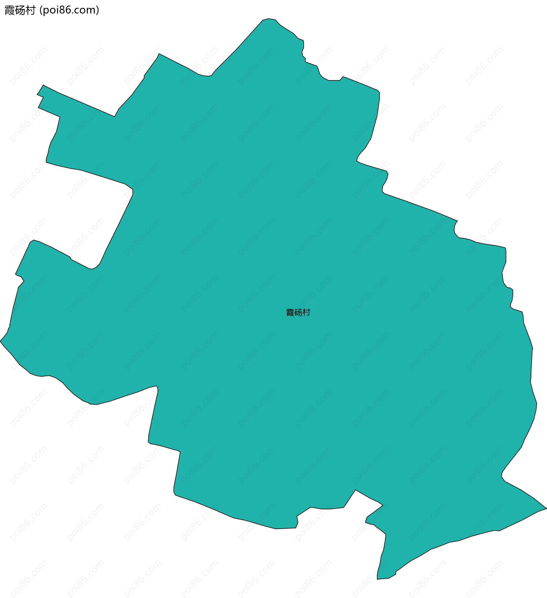 霞砀村边界地图