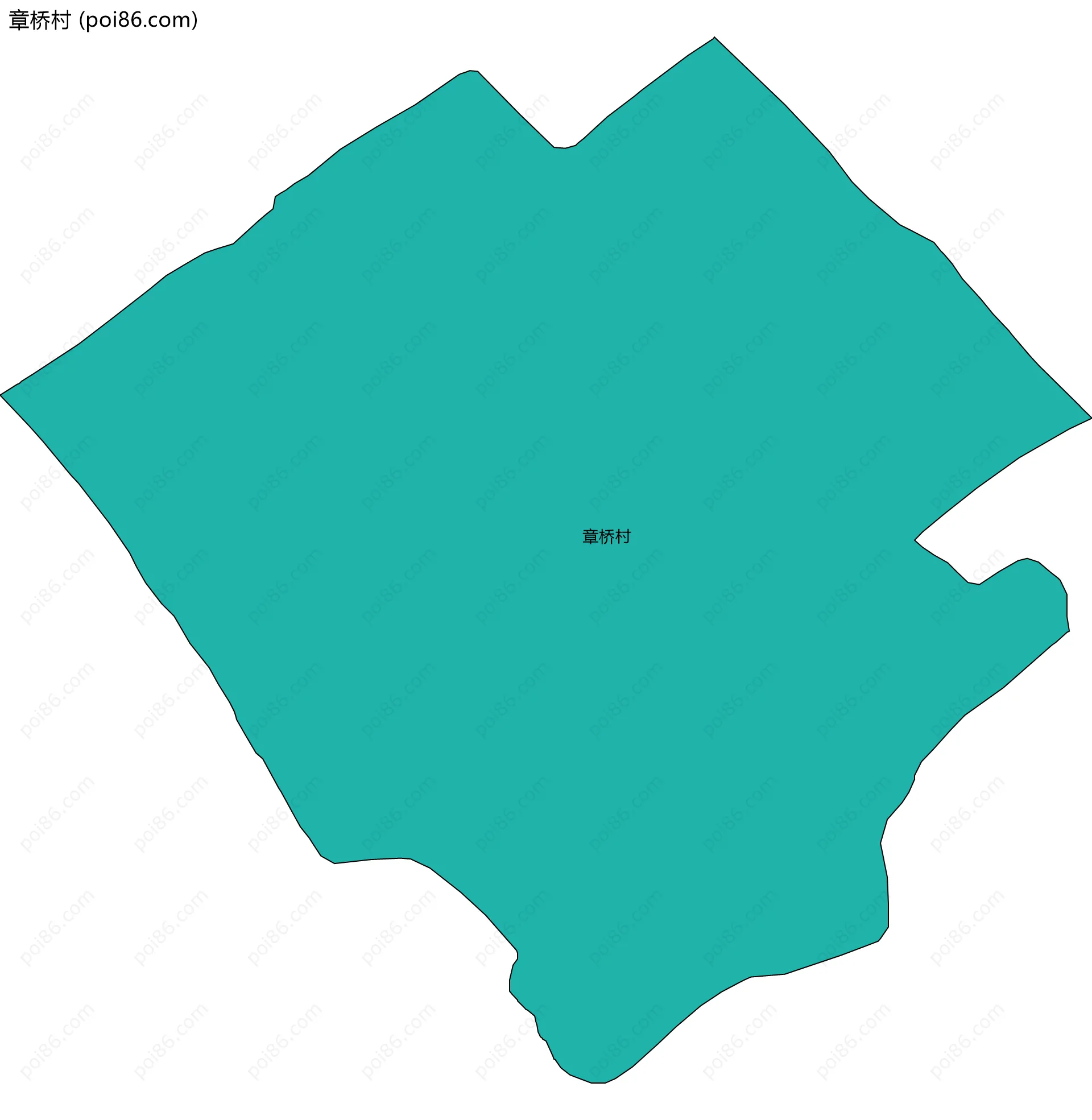 章桥村边界地图