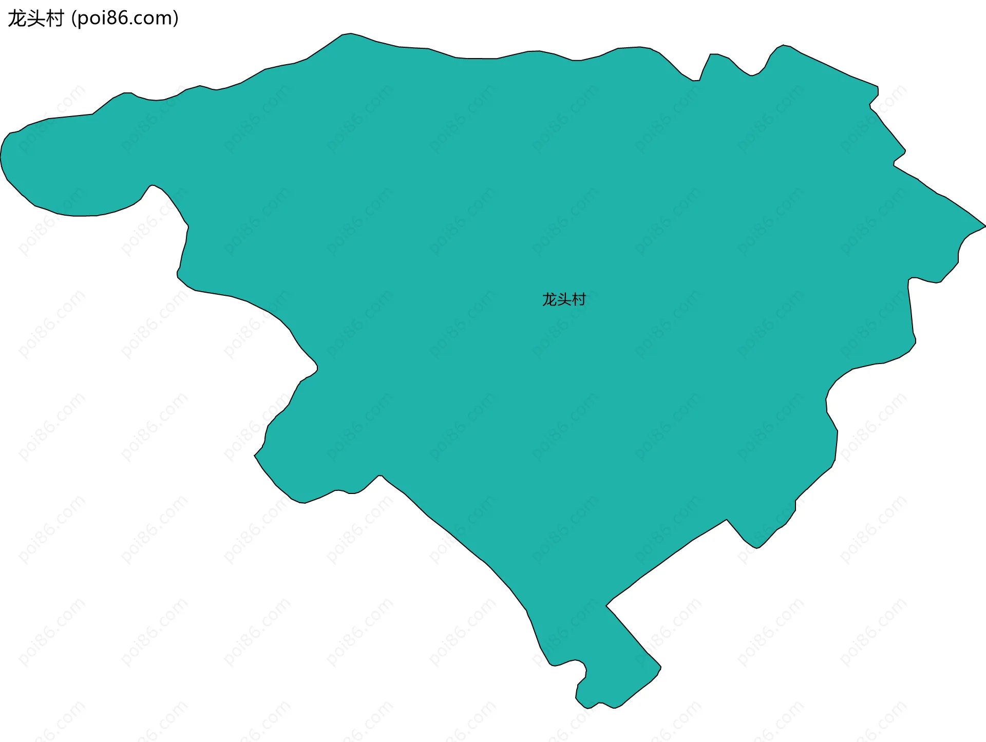 龙头村边界地图