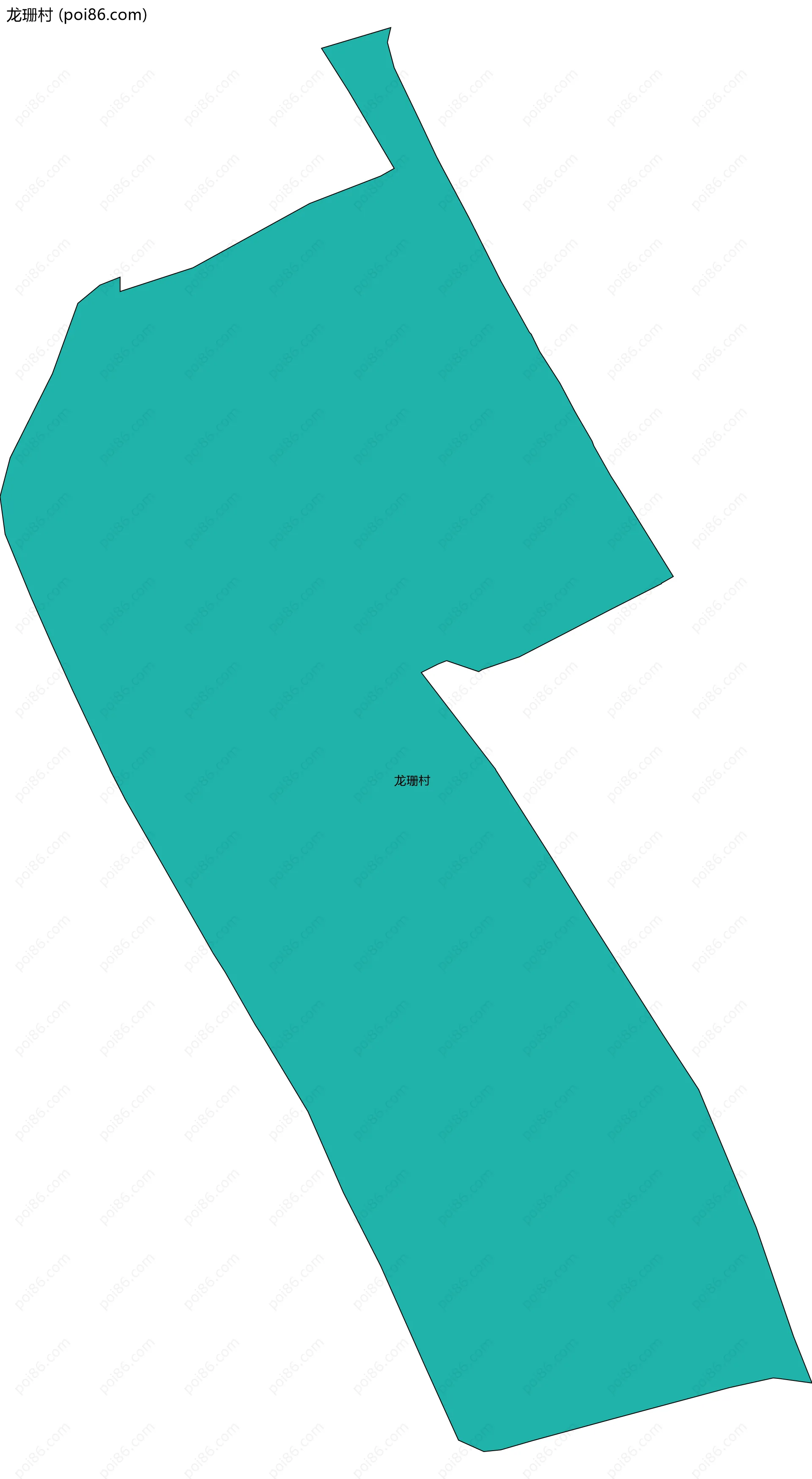 龙珊村边界地图