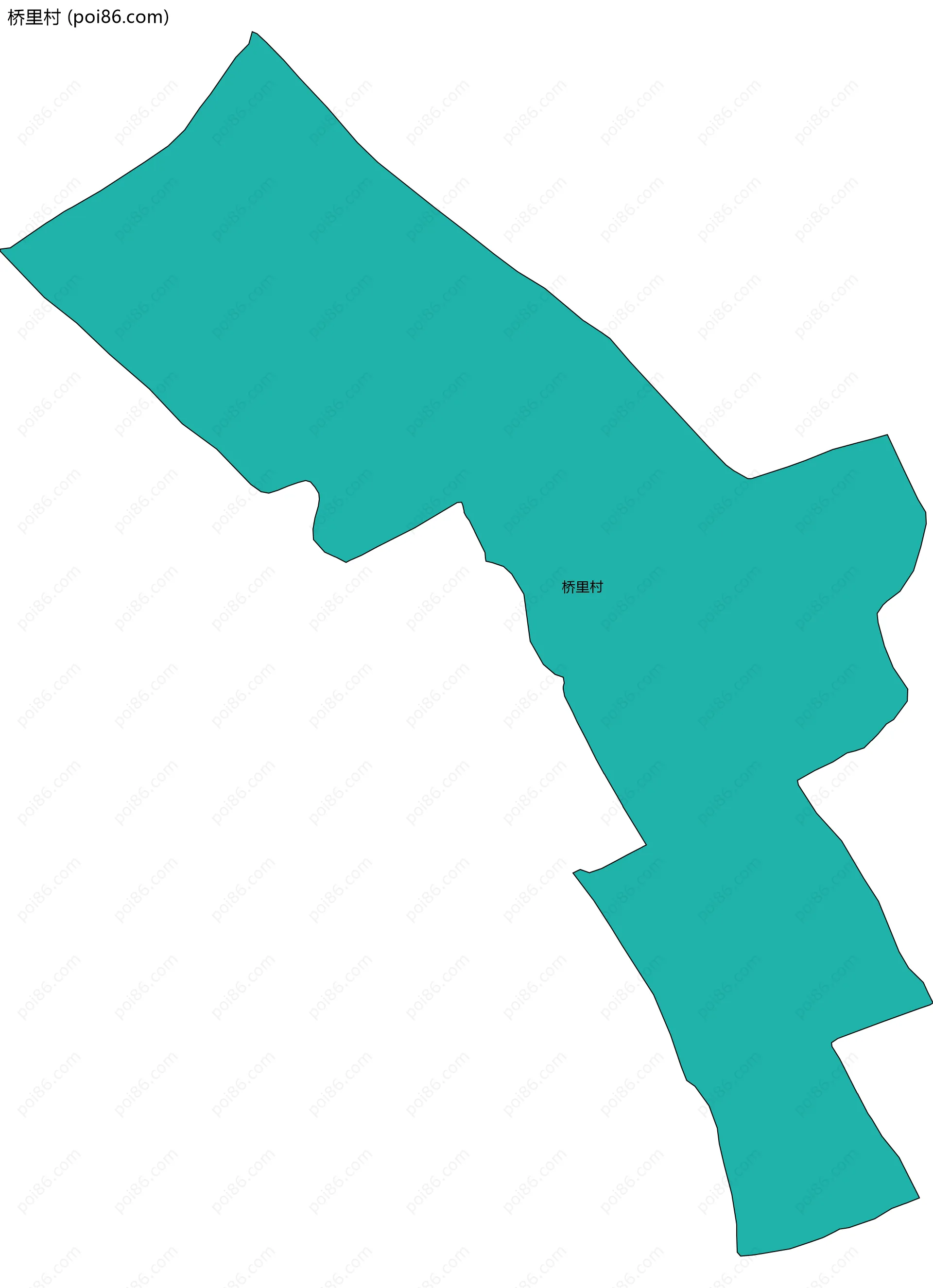 桥里村边界地图