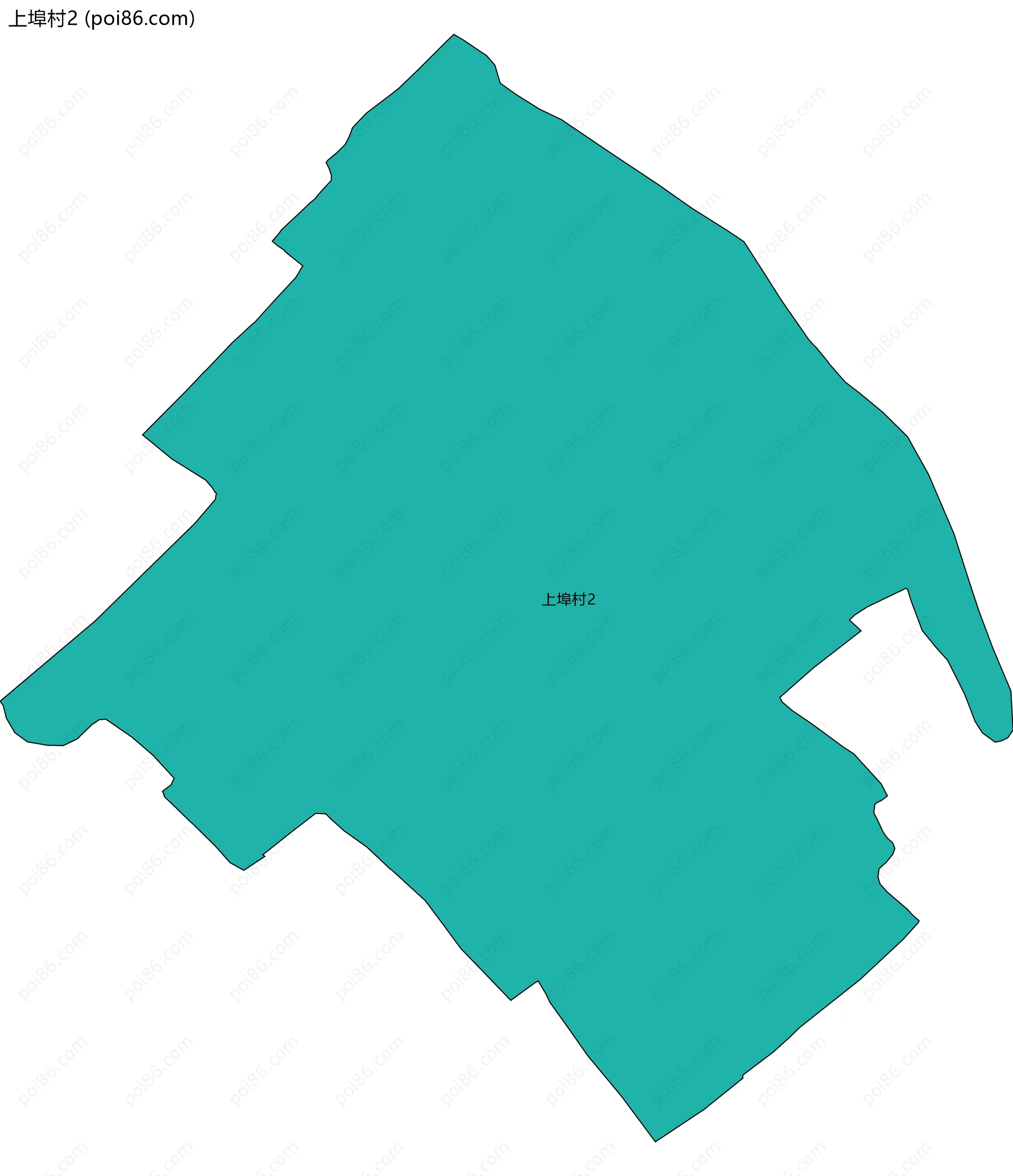 上埠村2边界地图