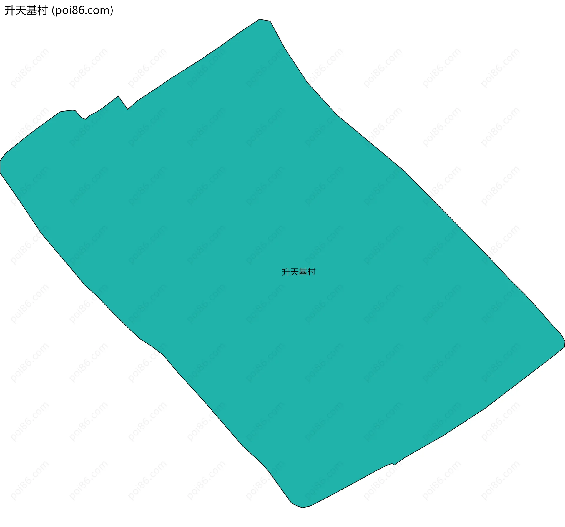 升天基村边界地图