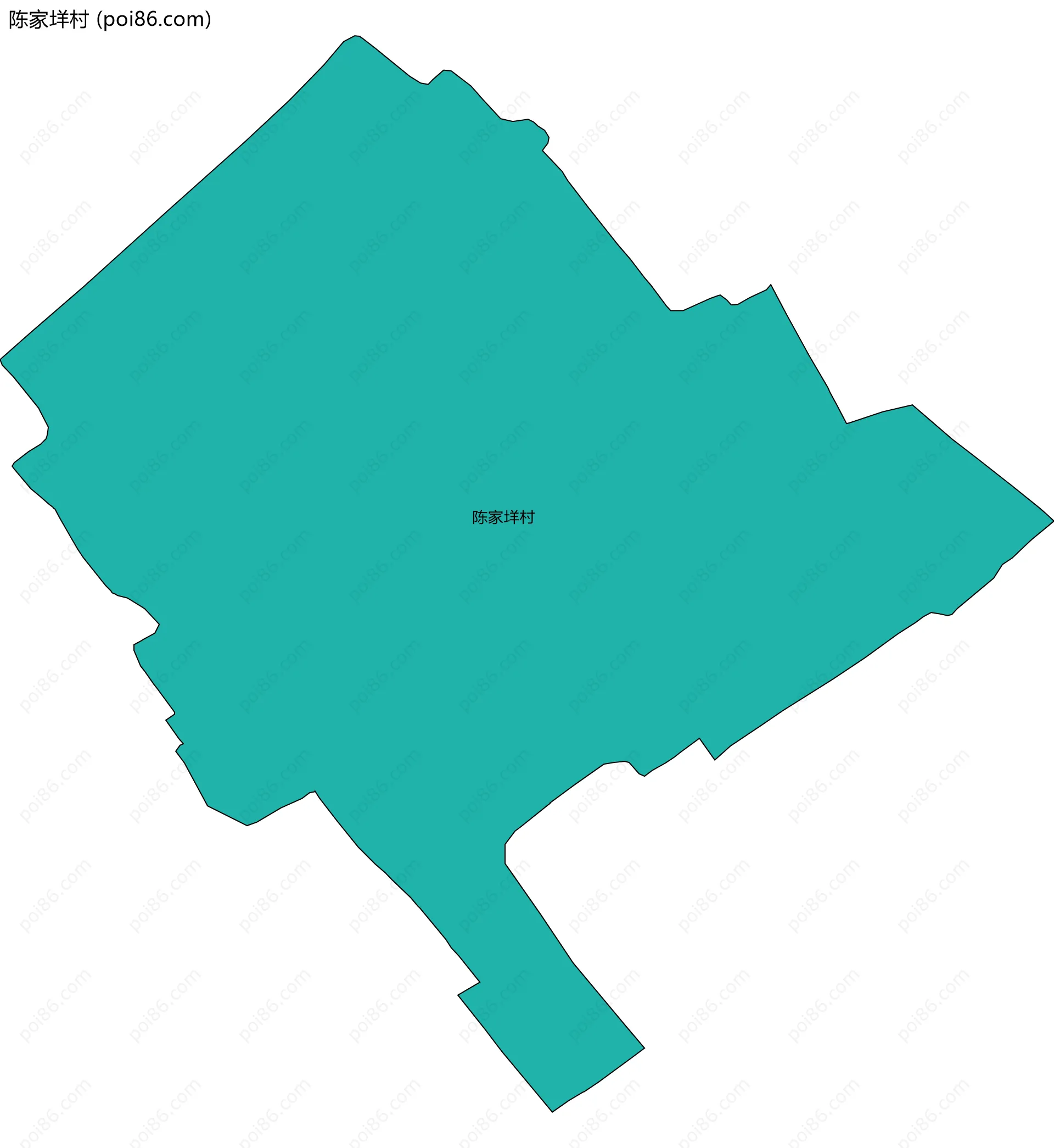 陈家垟村边界地图