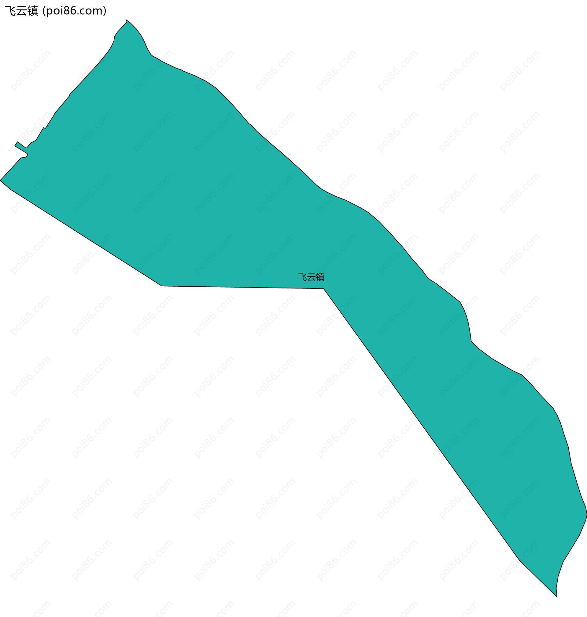 飞云镇边界地图