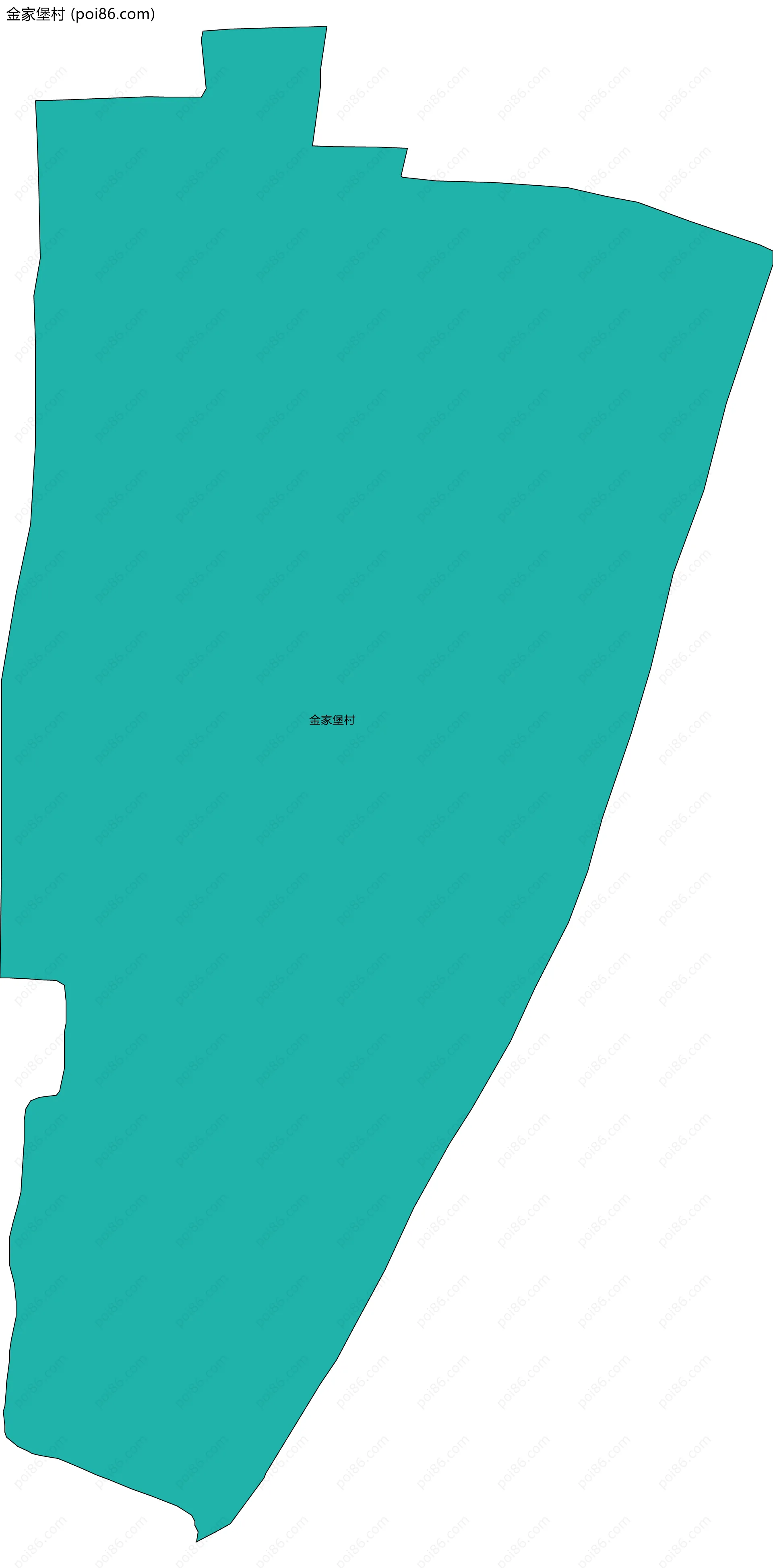 金家堡村边界地图