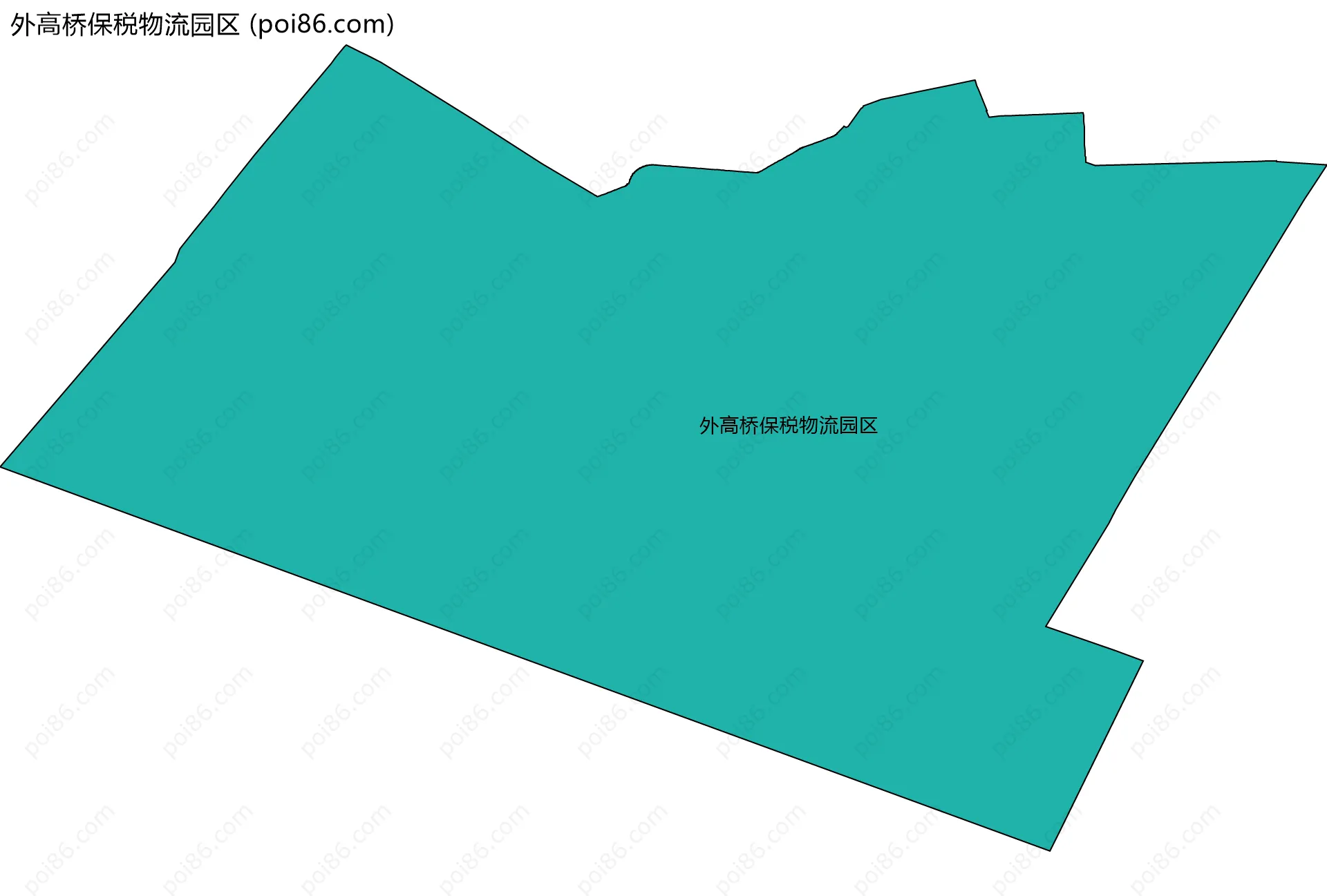 外高桥保税物流园区边界地图