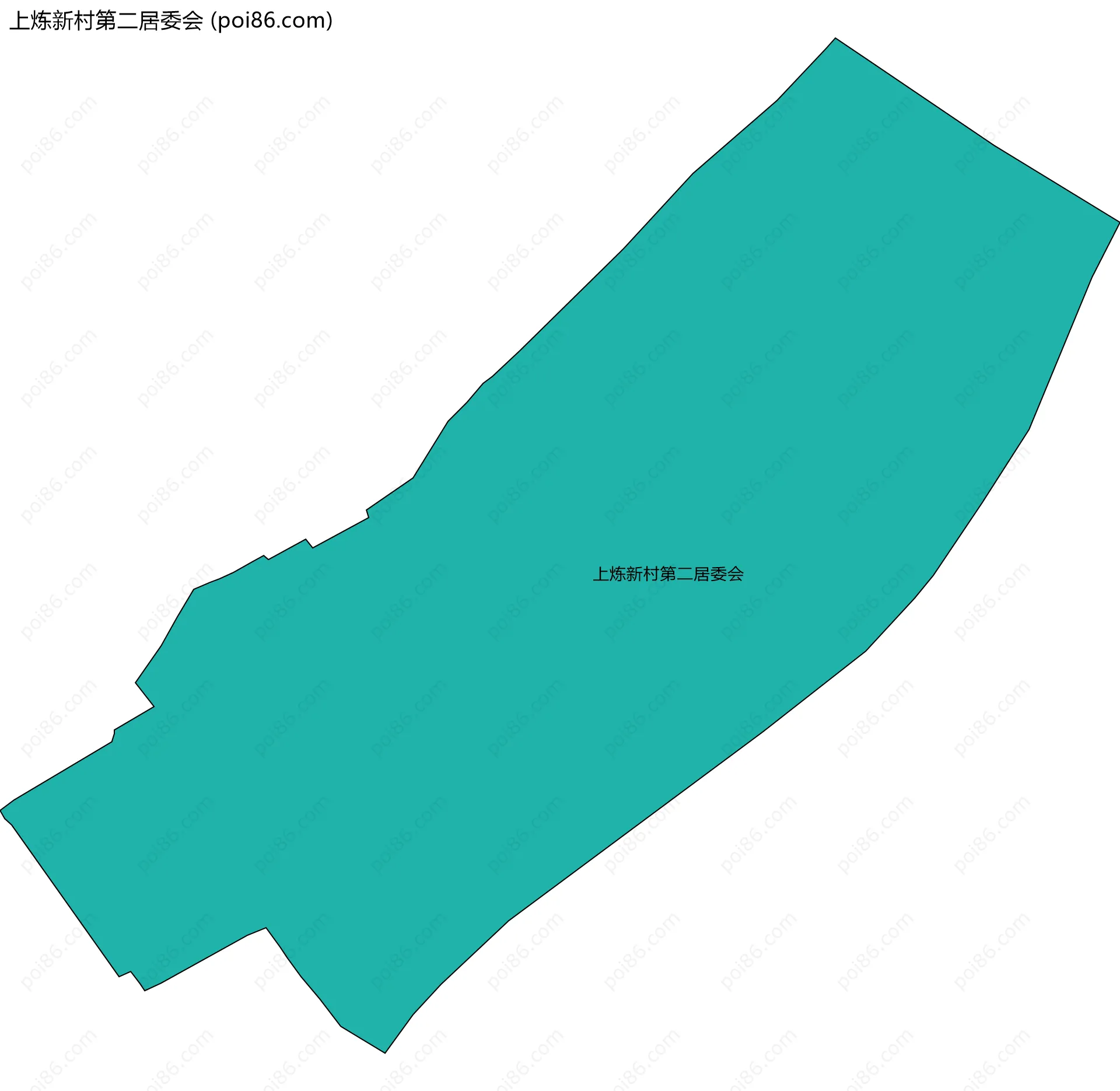 上炼新村第二居委会边界地图