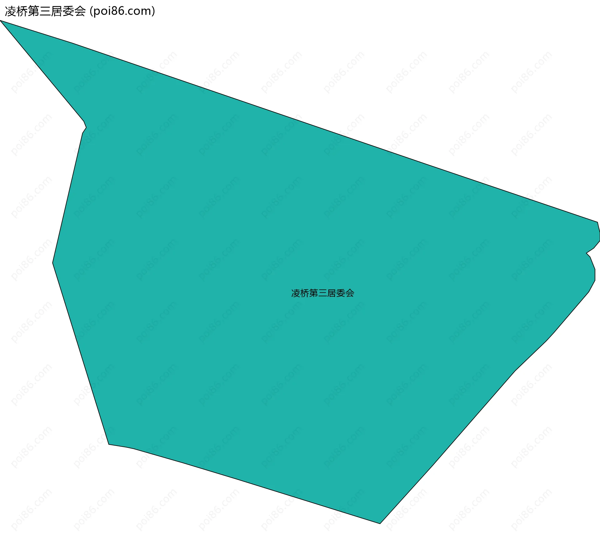 凌桥第三居委会边界地图