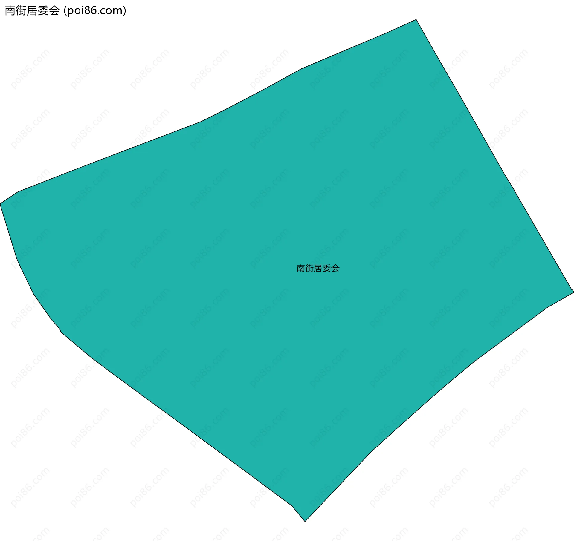 南街居委会边界地图