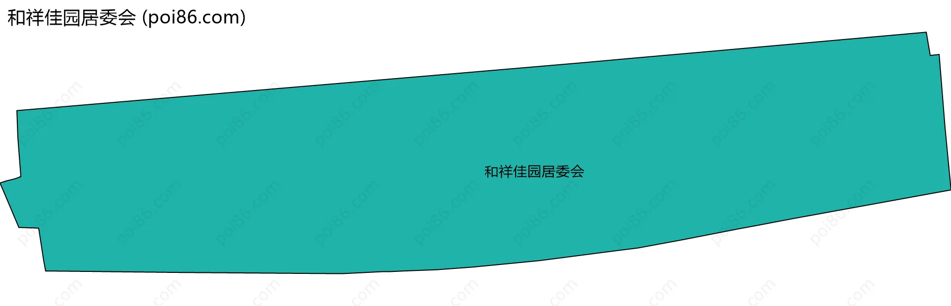 和祥佳园居委会边界地图