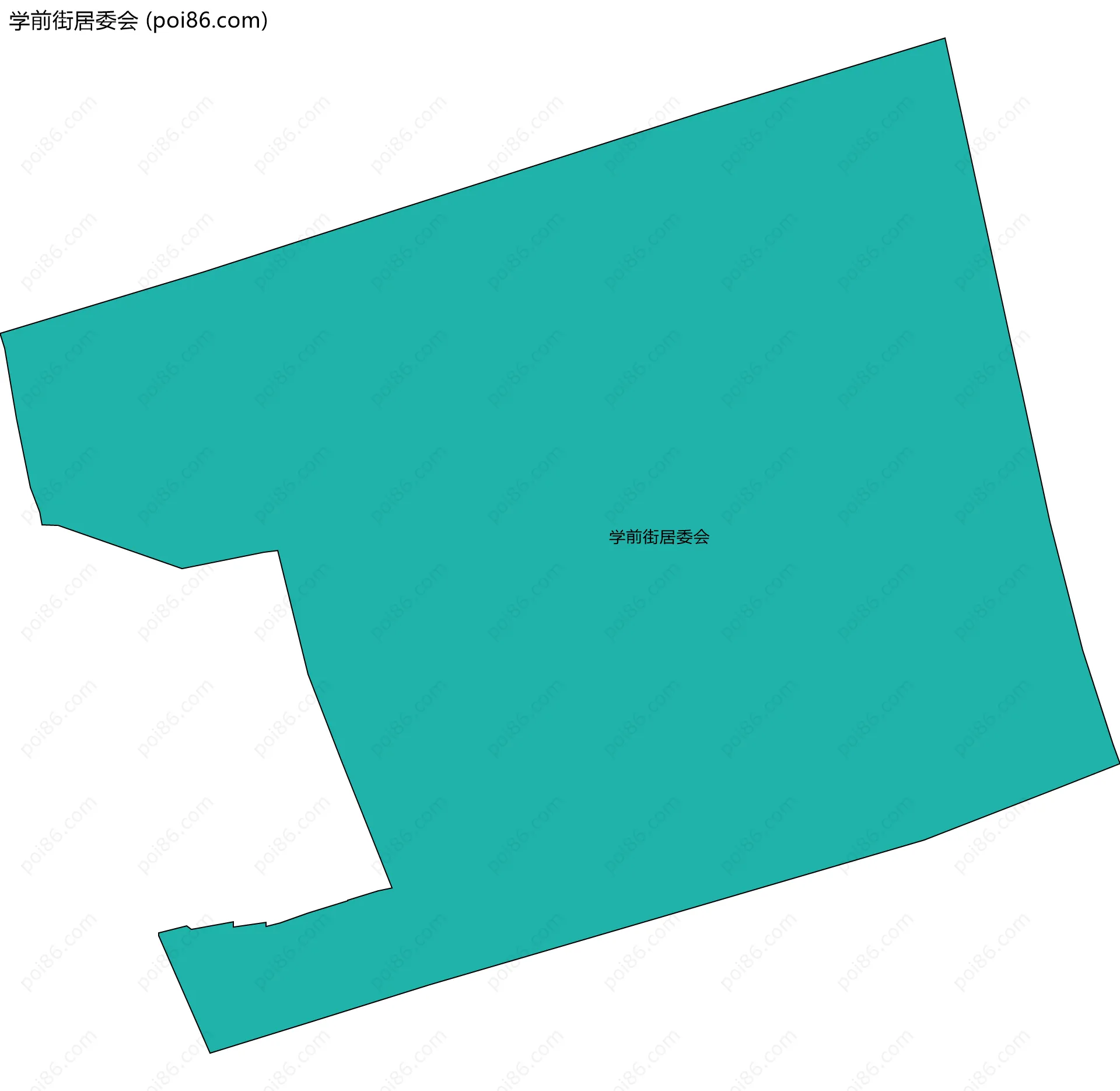 学前街居委会边界地图