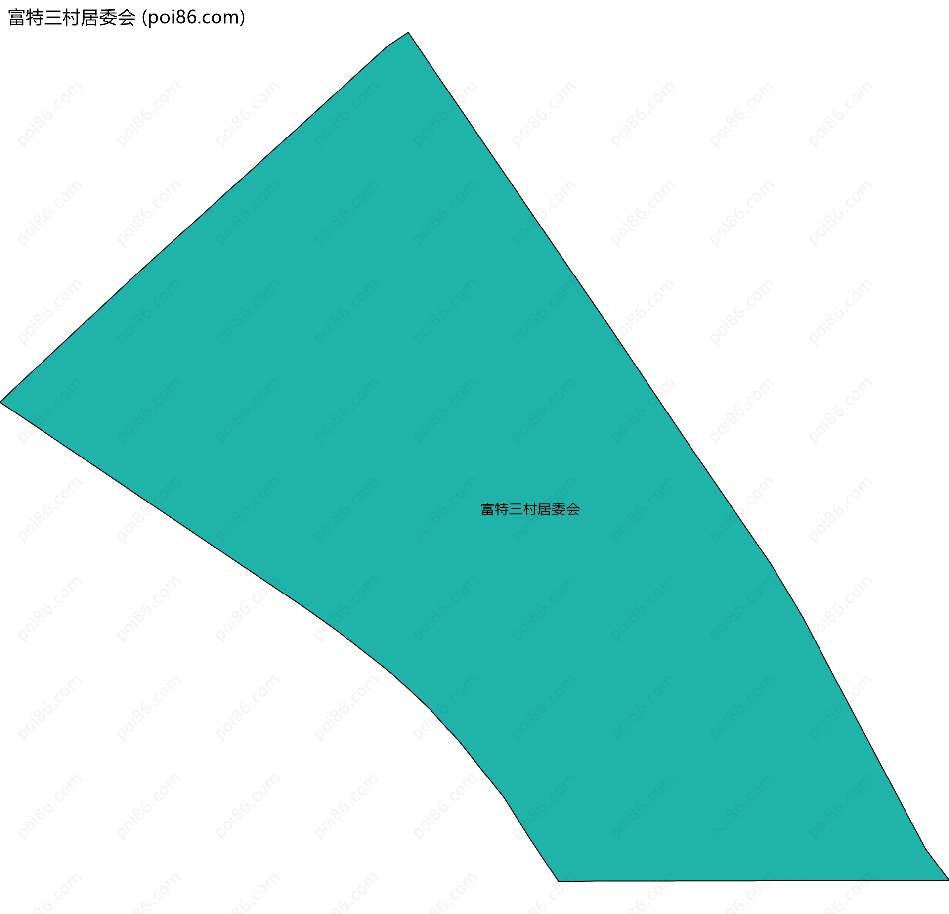 富特三村居委会边界地图