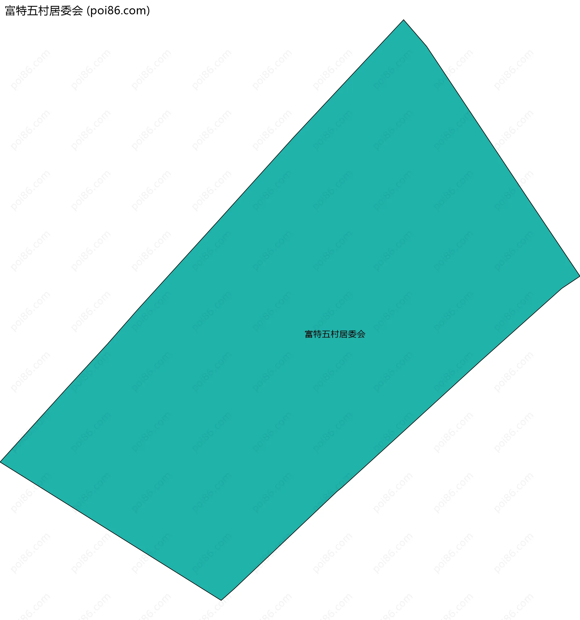 富特五村居委会边界地图