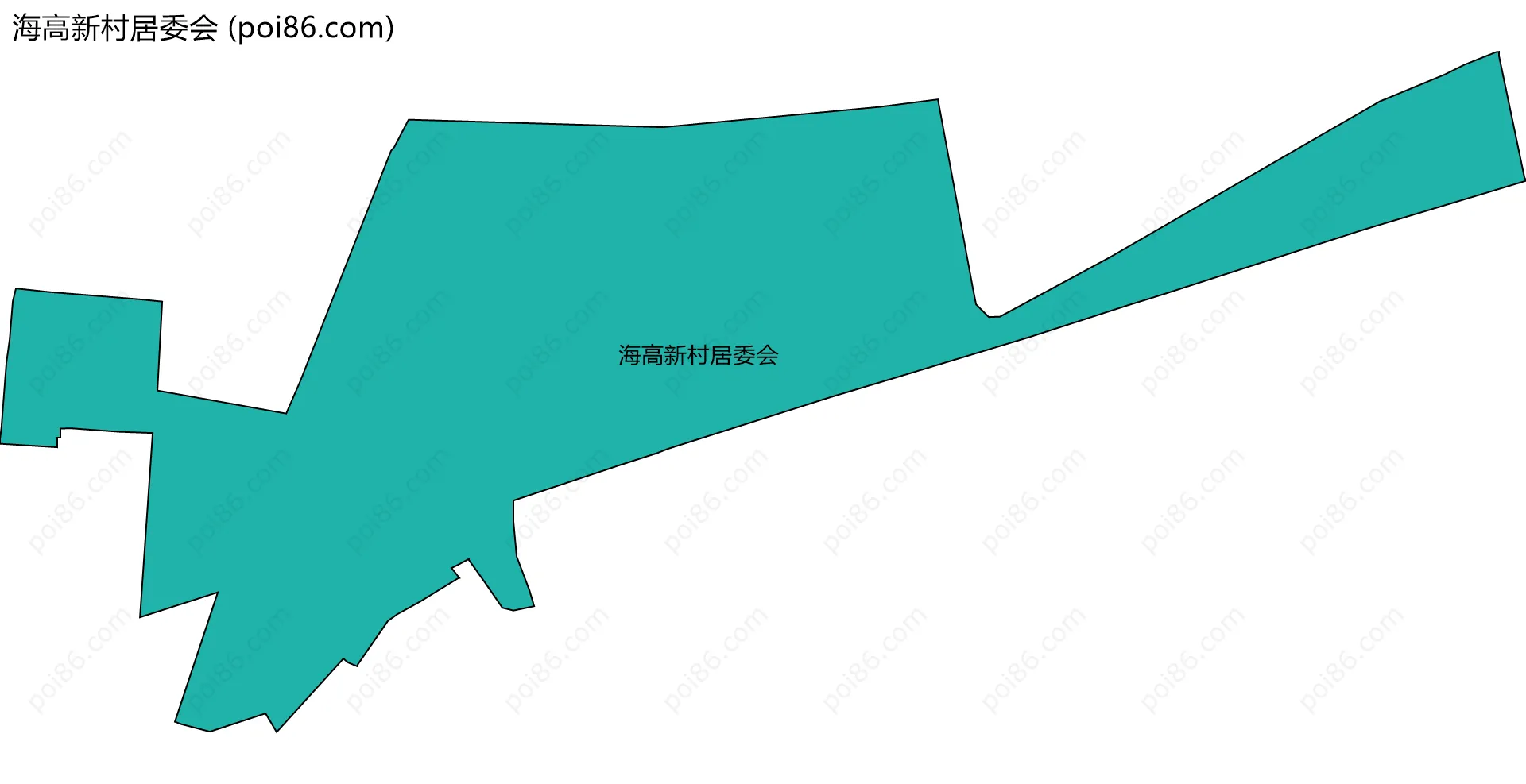 海高新村居委会边界地图
