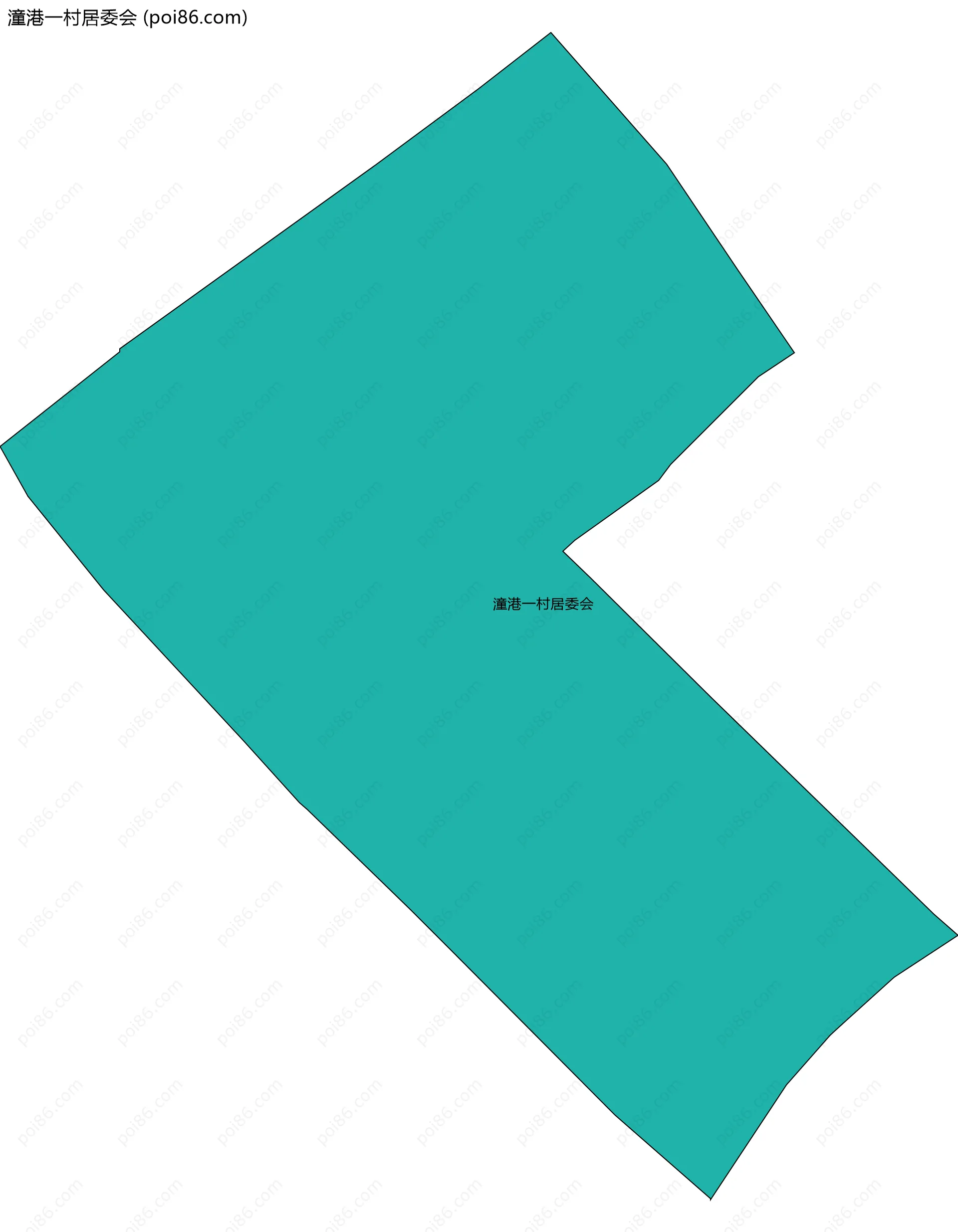 潼港一村居委会边界地图