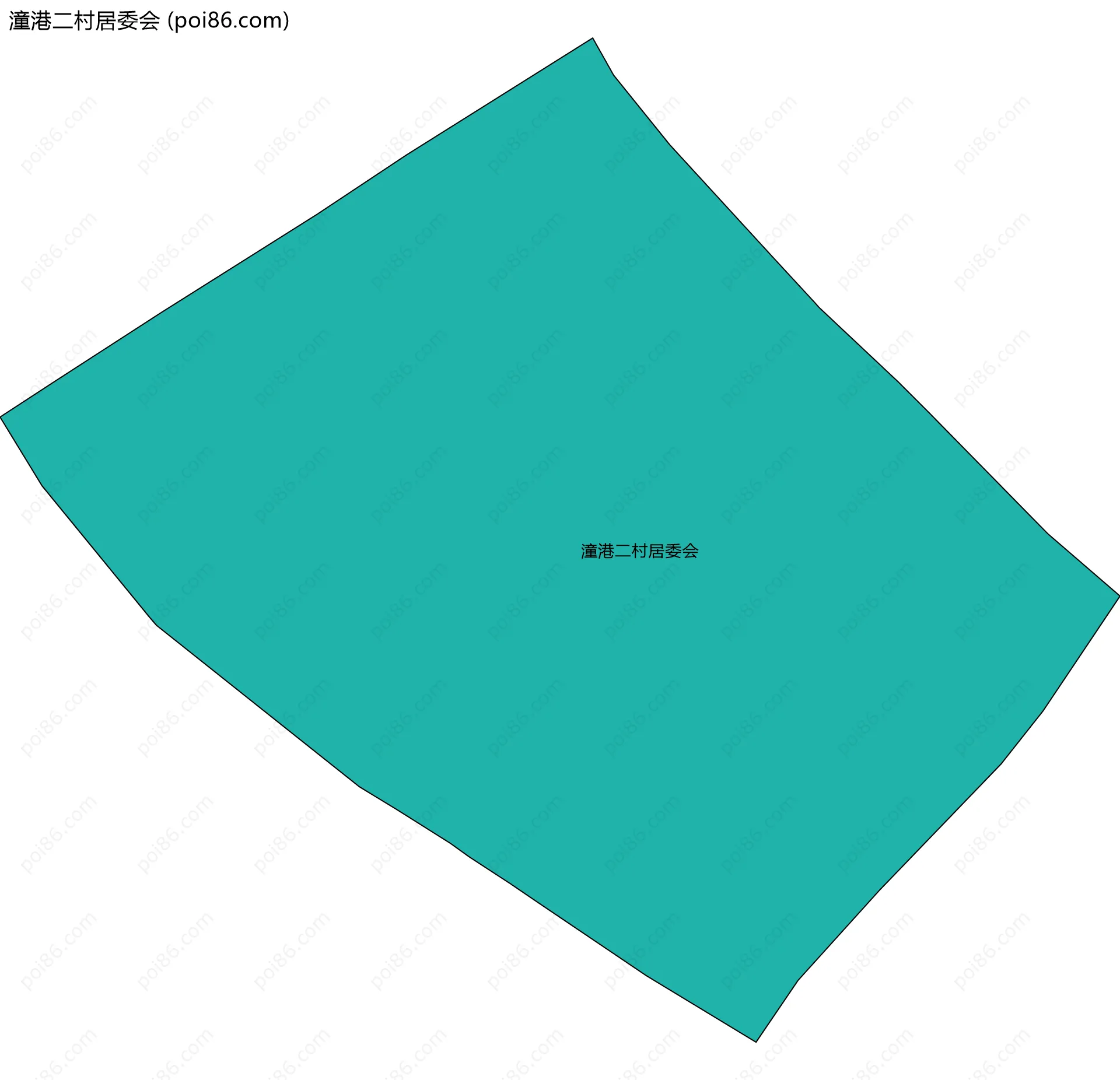 潼港二村居委会边界地图