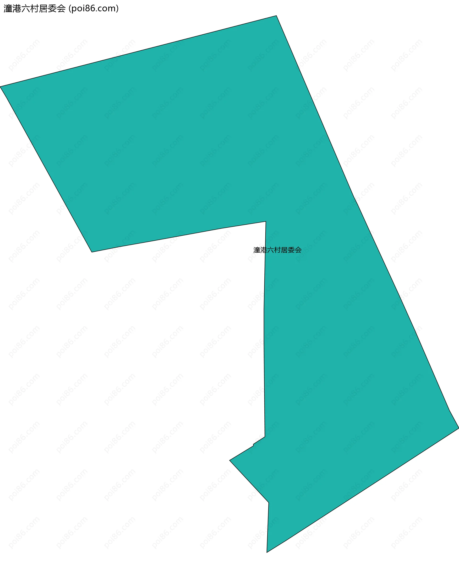 潼港六村居委会边界地图