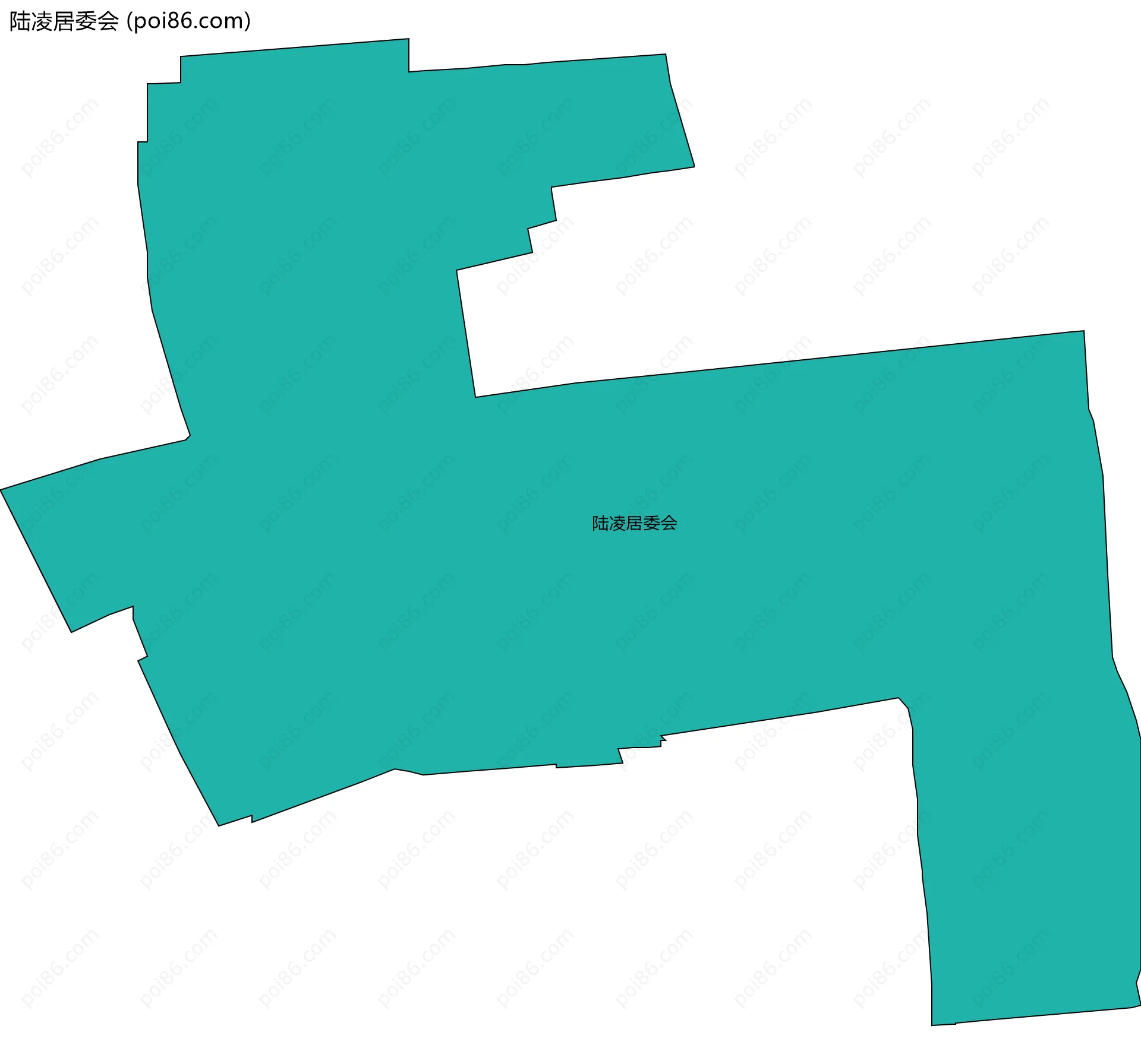 陆凌居委会边界地图