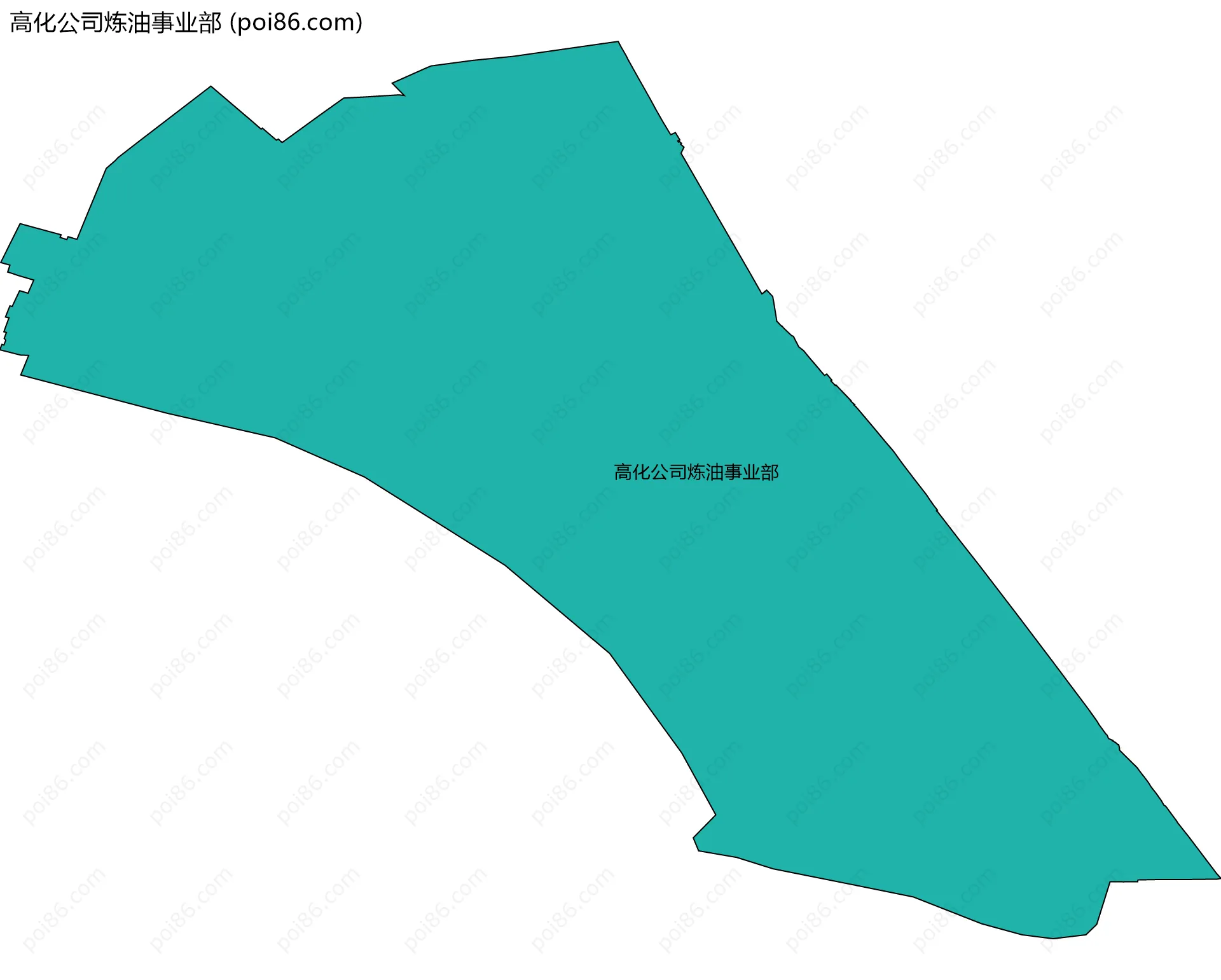 高化公司炼油事业部边界地图