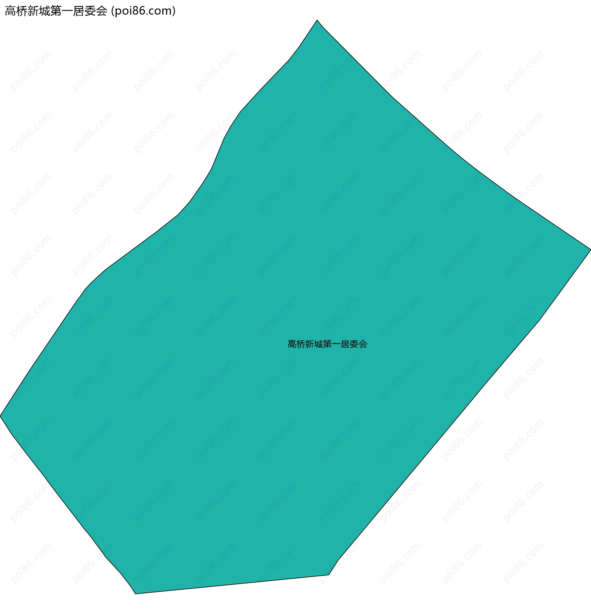 高桥新城第一居委会边界地图