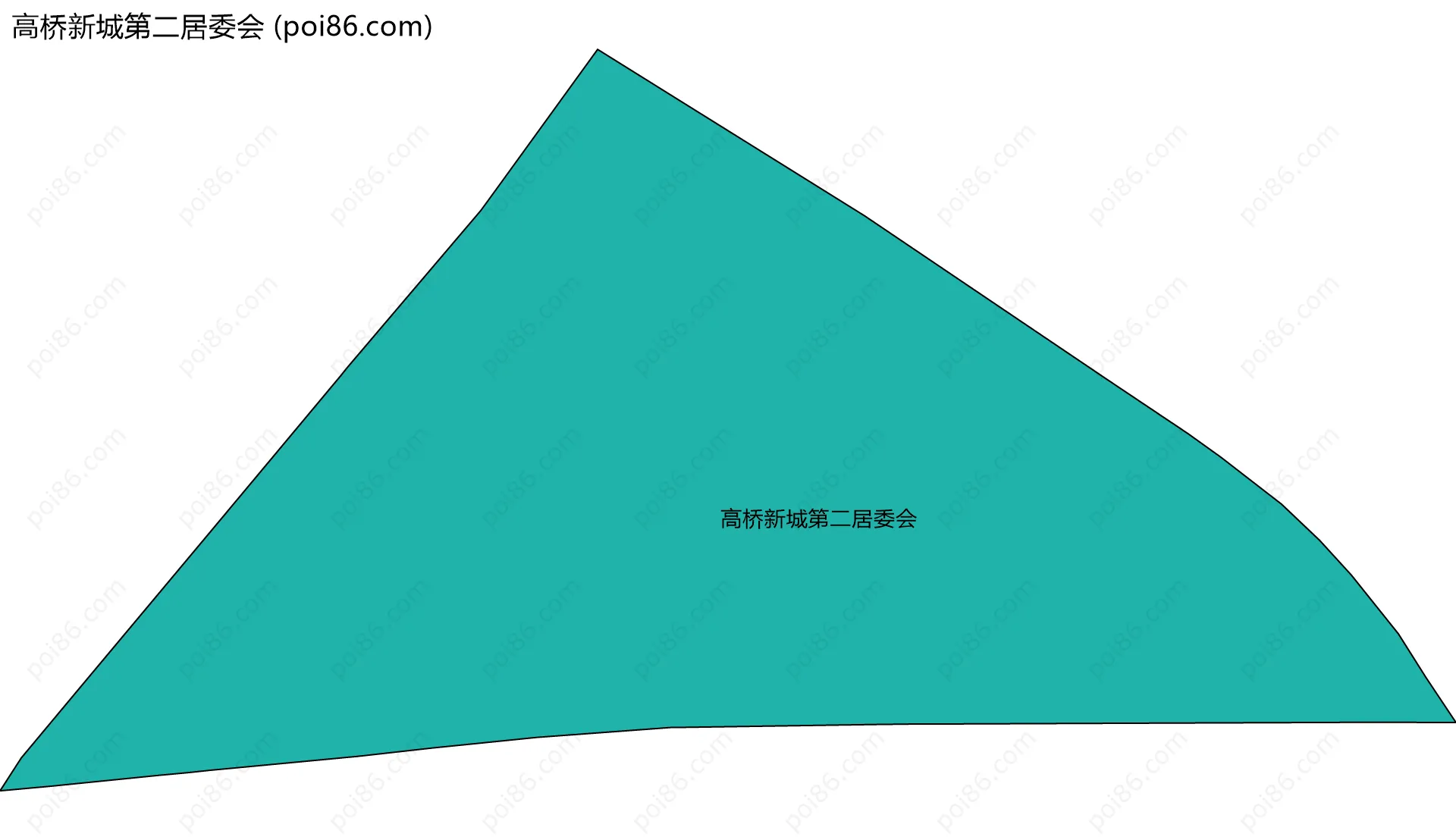 高桥新城第二居委会边界地图