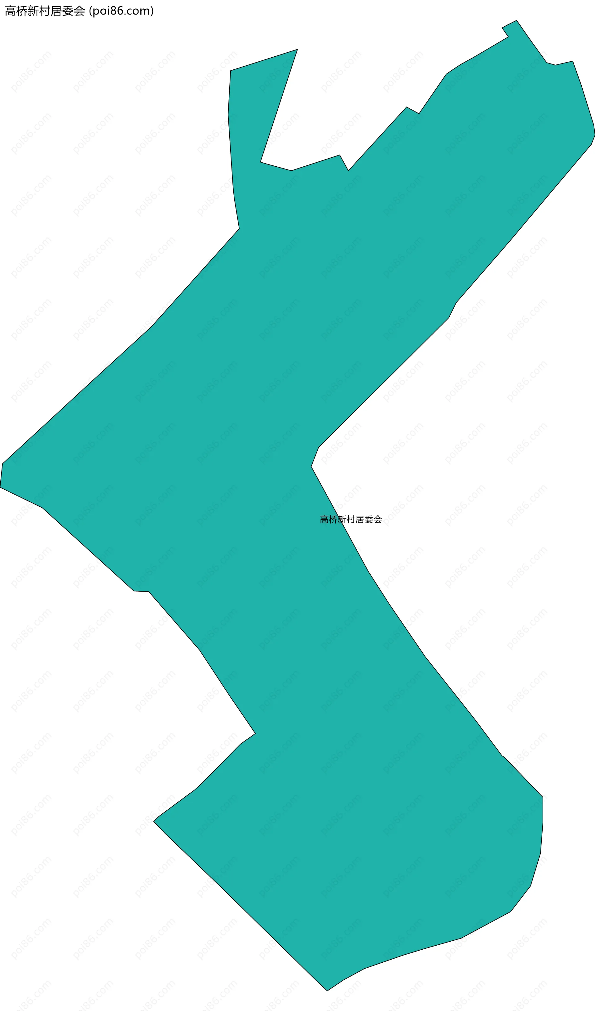 高桥新村居委会边界地图