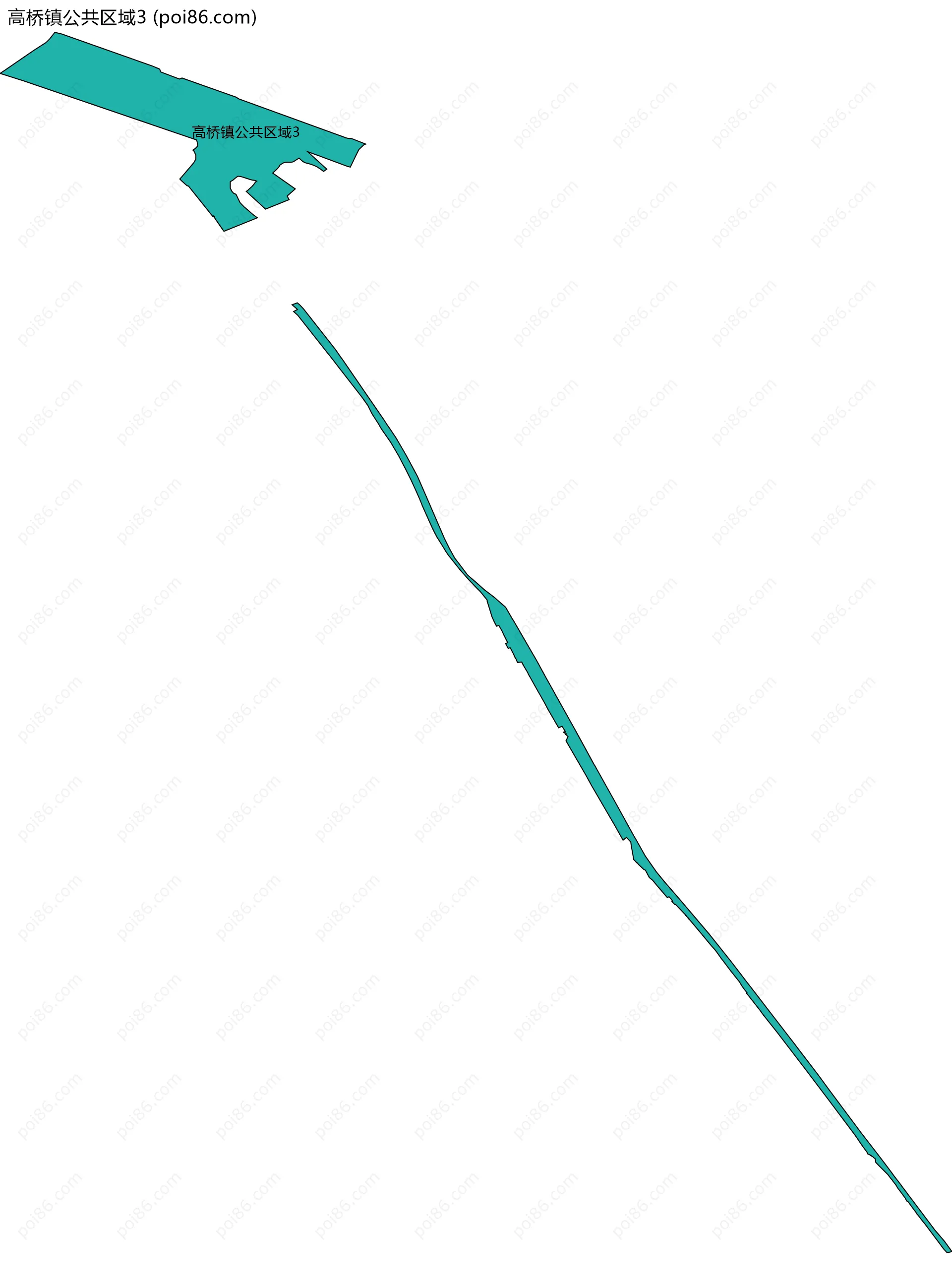 高桥镇公共区域3边界地图