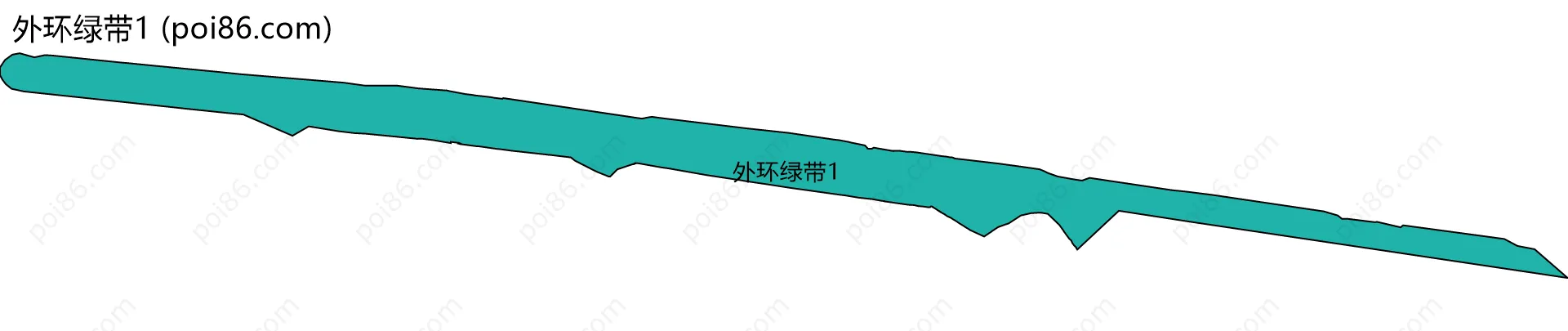 外环绿带1边界地图