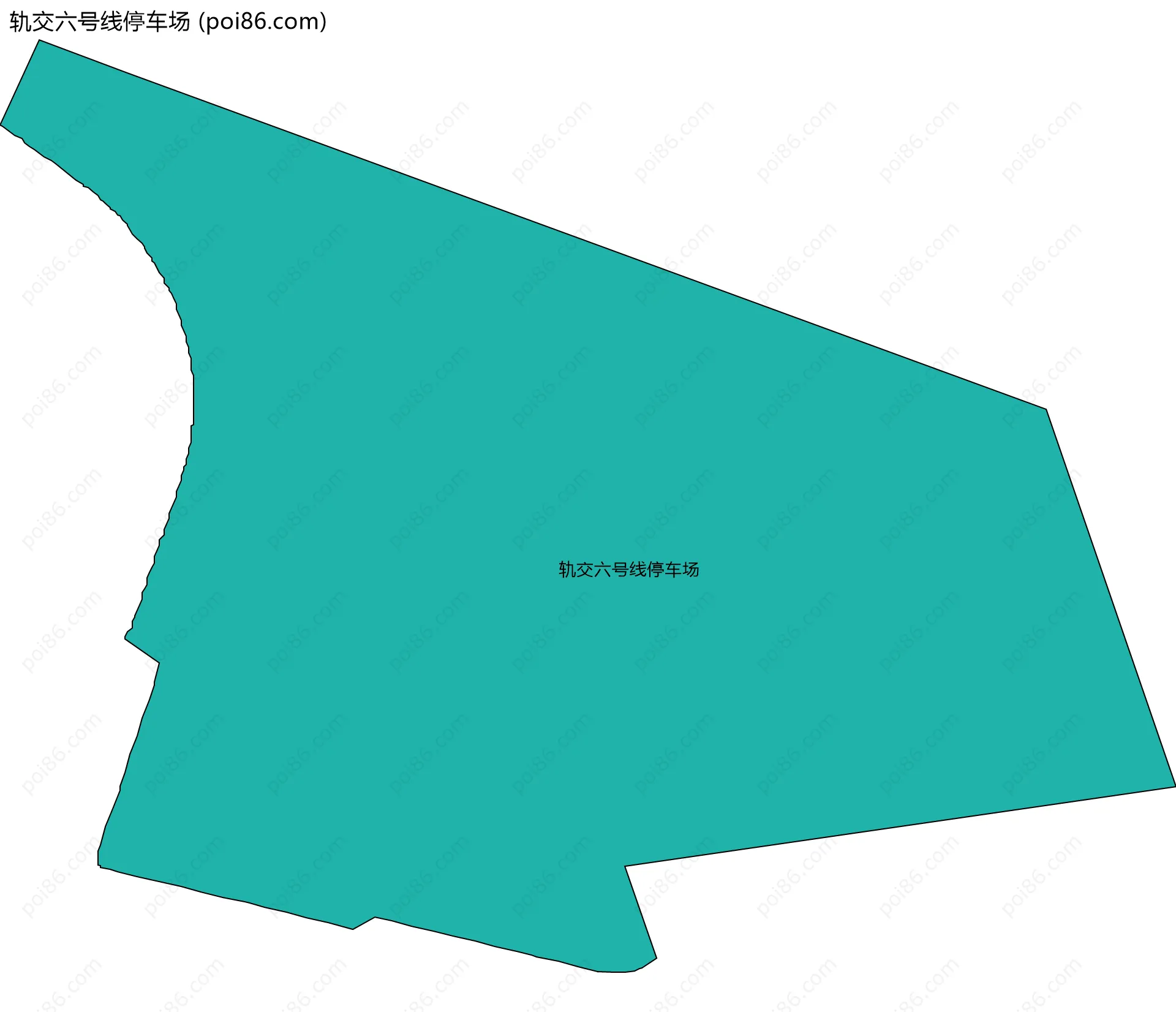 轨交六号线停车场边界地图