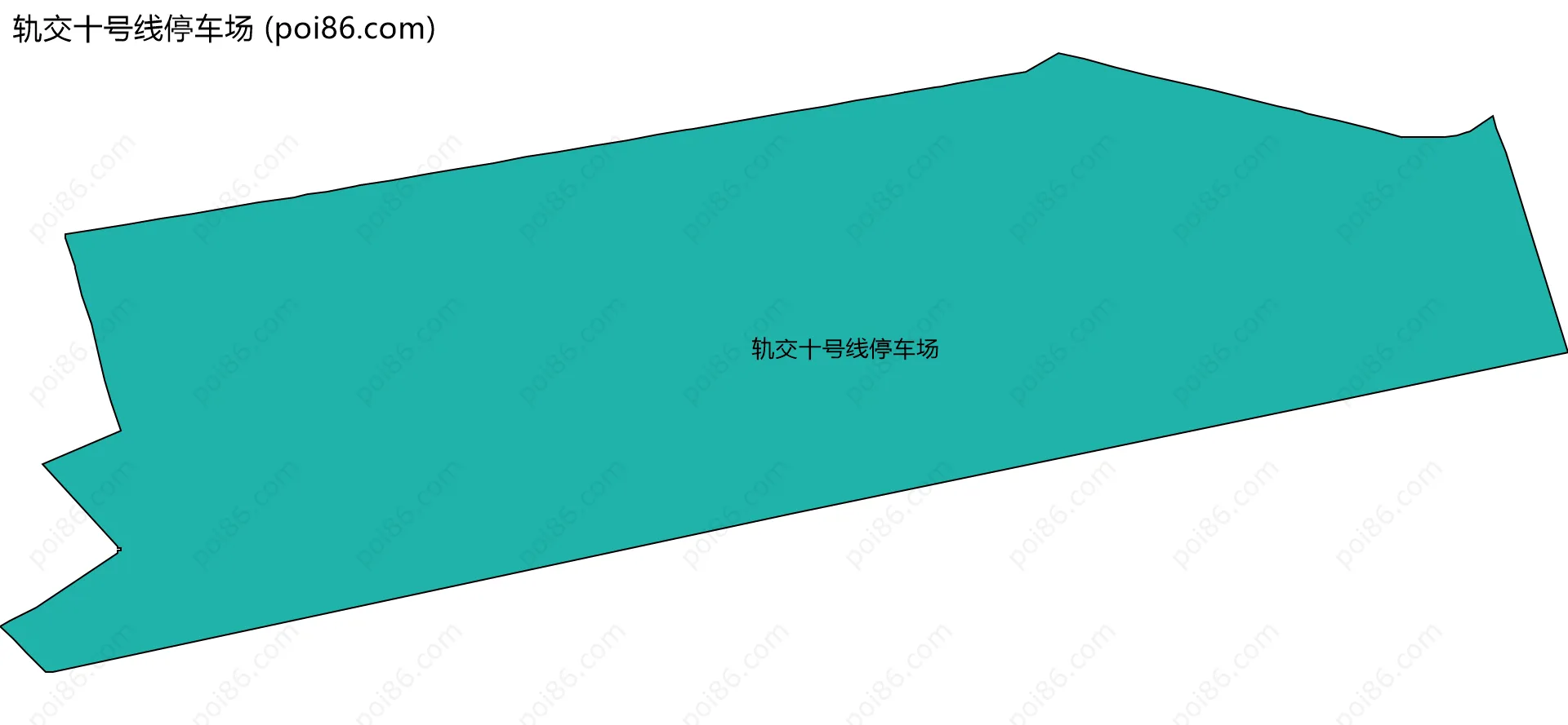 轨交十号线停车场边界地图