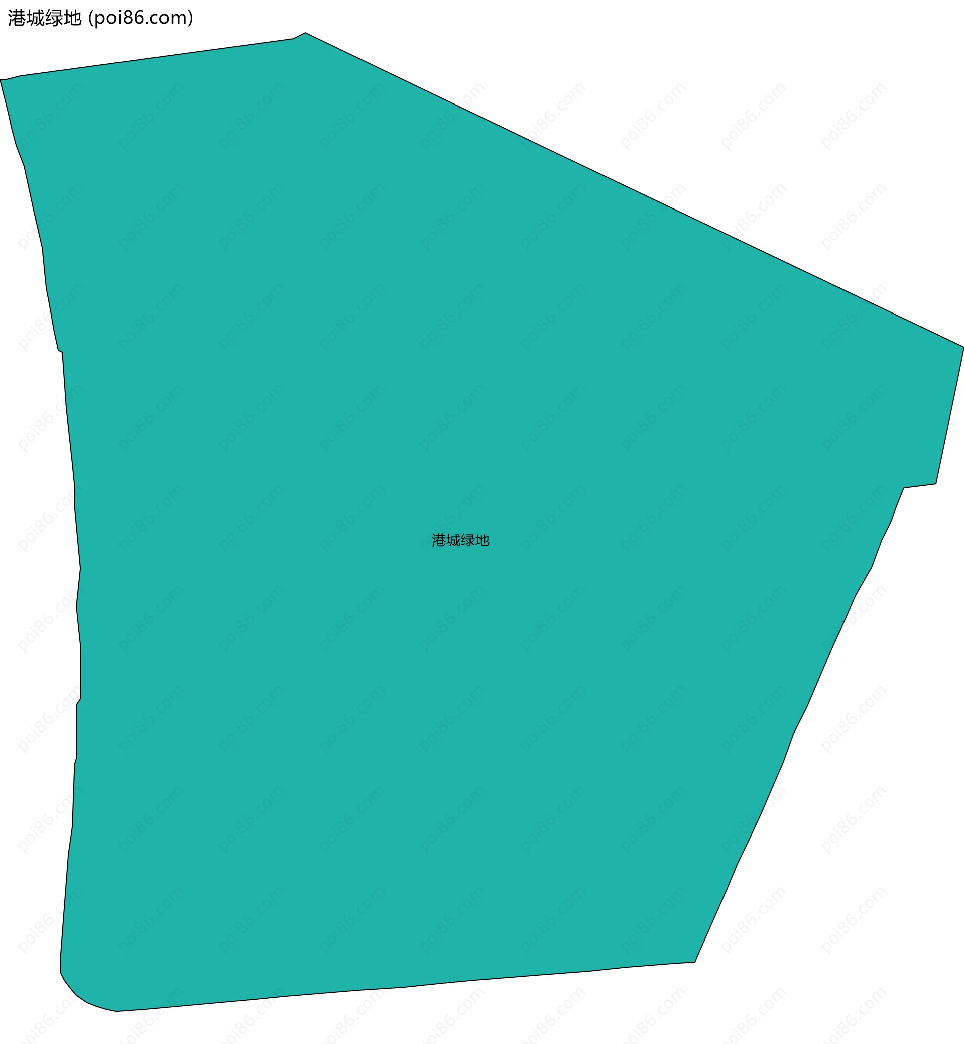 港城绿地边界地图