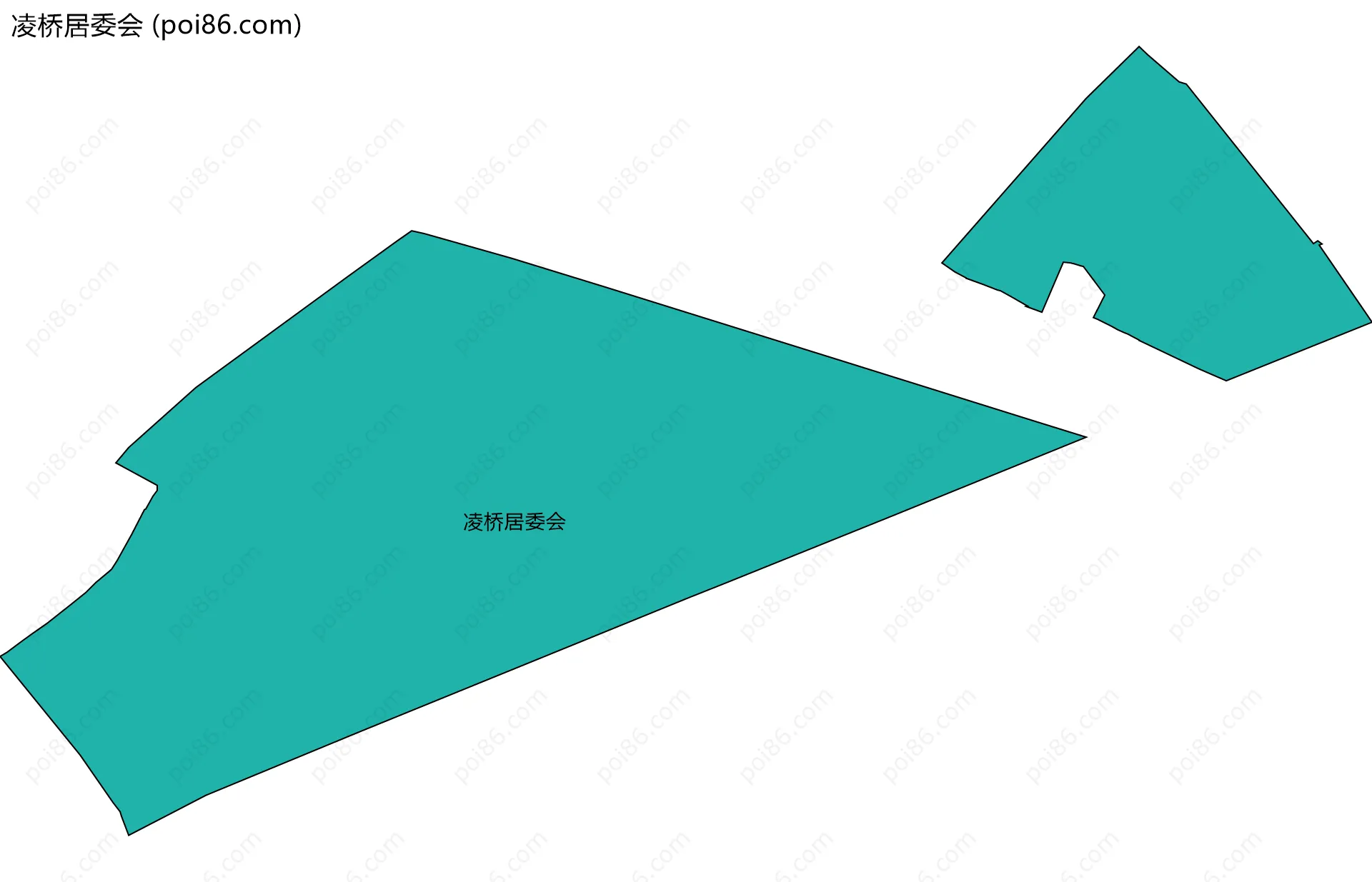 凌桥居委会边界地图