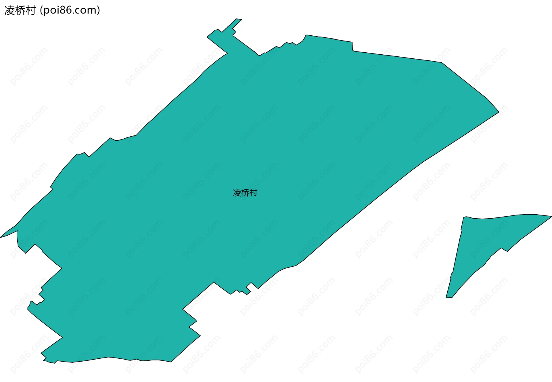 凌桥村边界地图