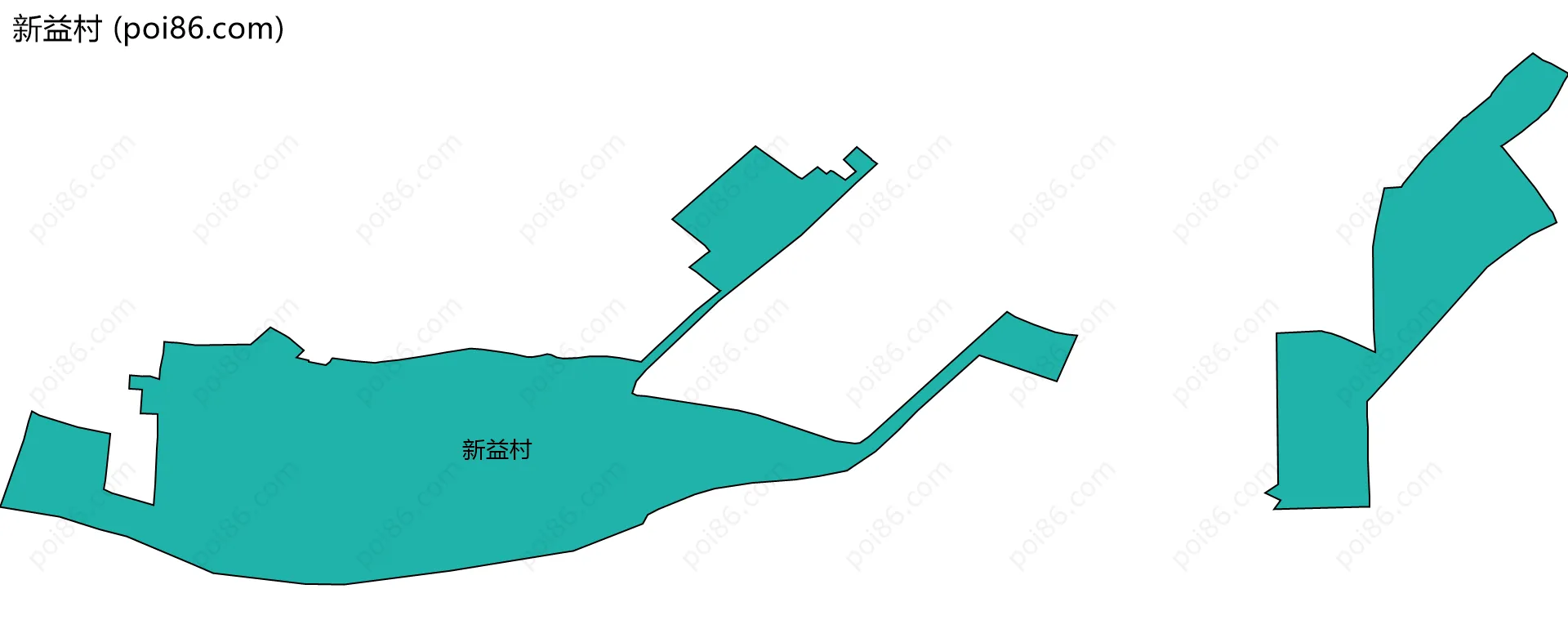 新益村边界地图