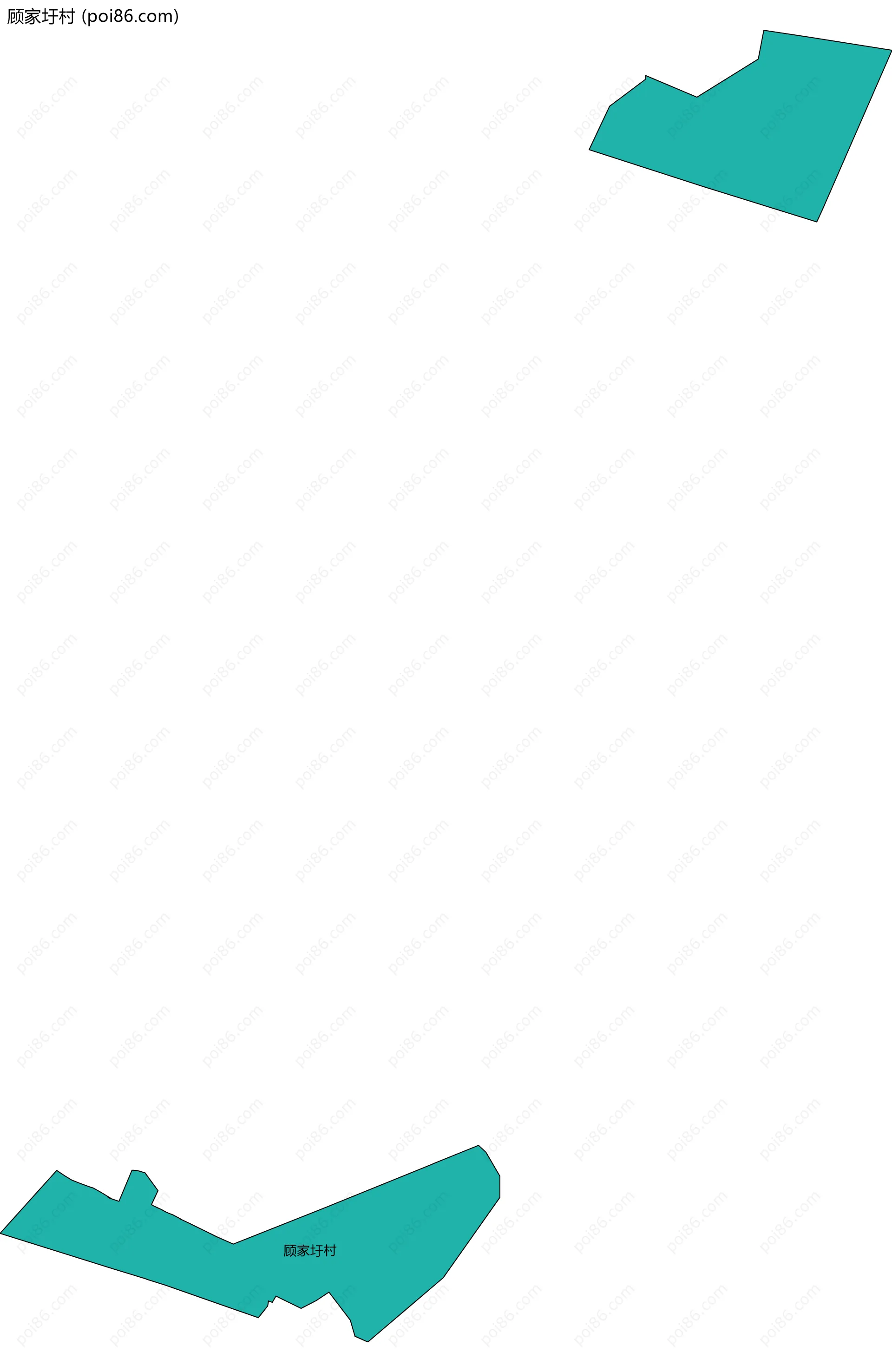 顾家圩村边界地图