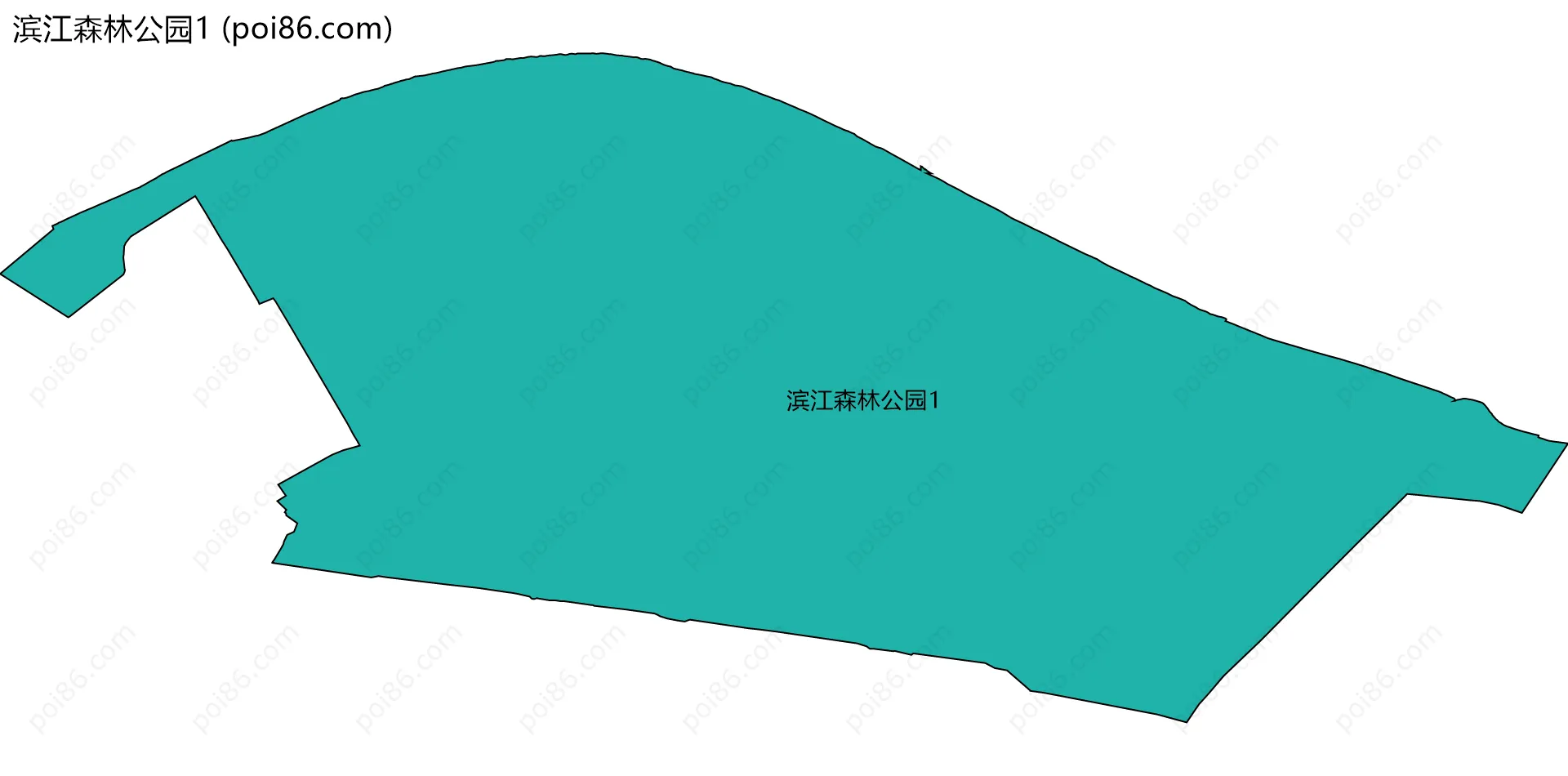 滨江森林公园1边界地图