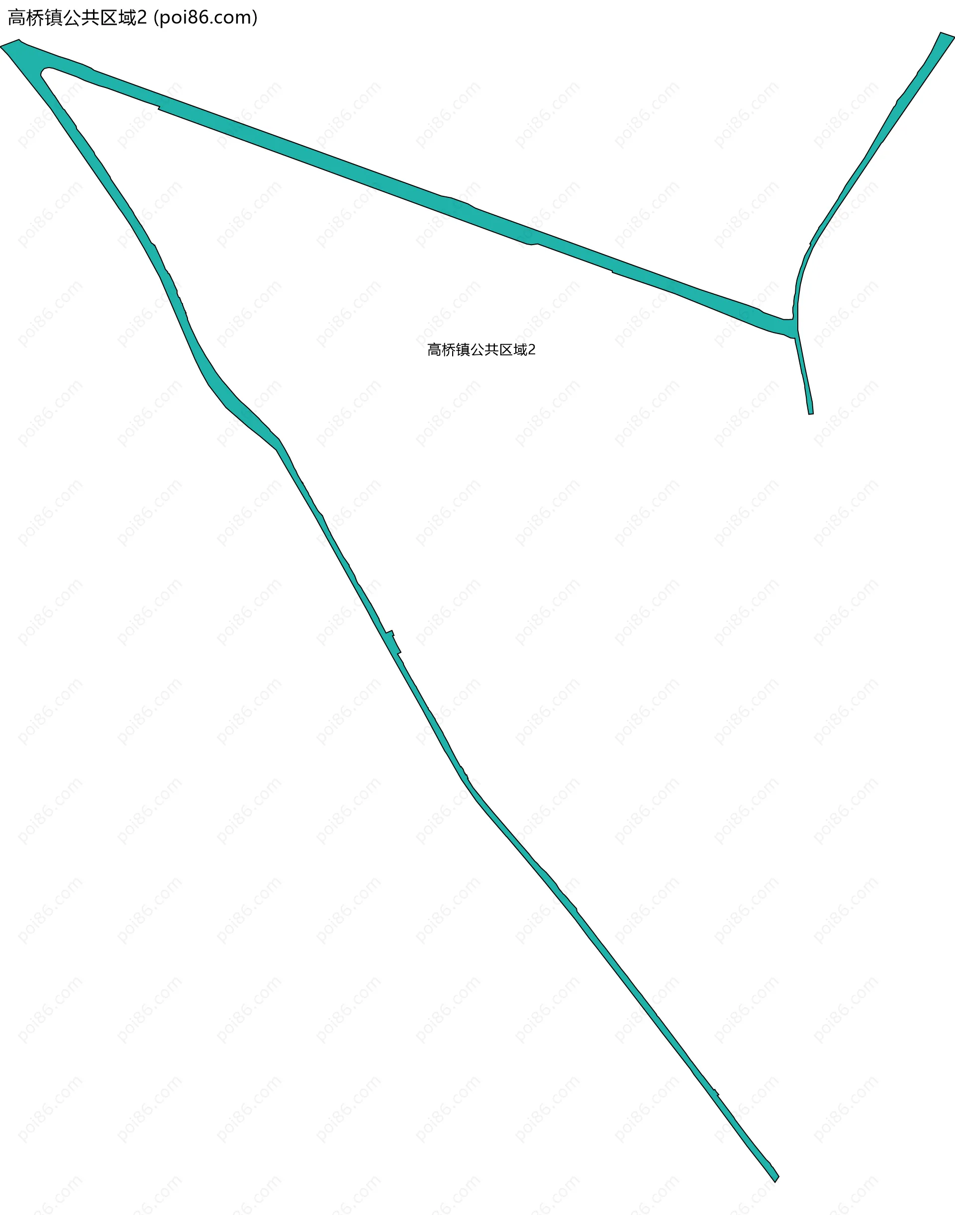高桥镇公共区域2边界地图