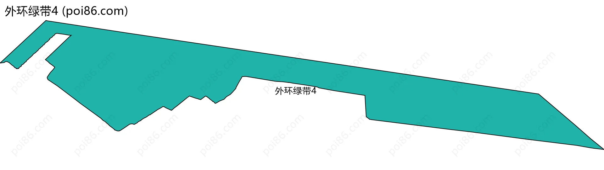 外环绿带4边界地图