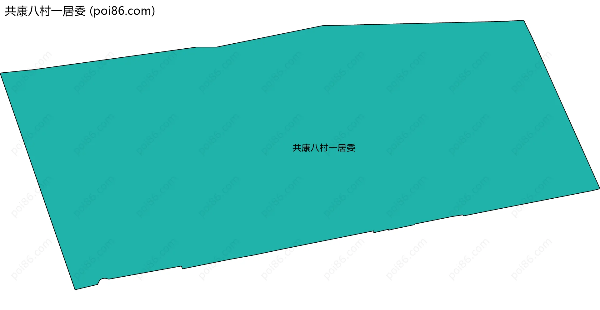 共康八村一居委边界地图