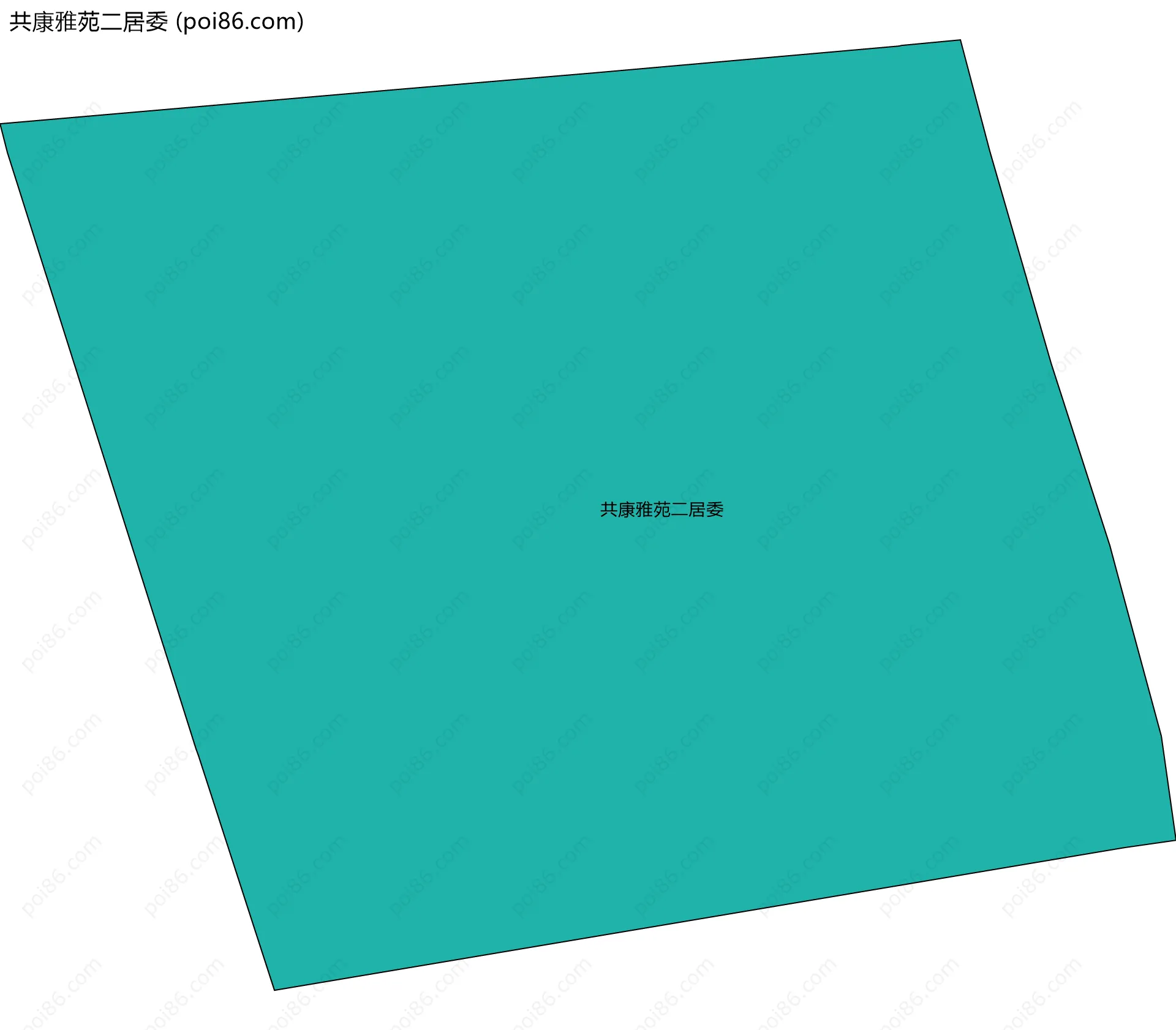 共康雅苑二居委边界地图